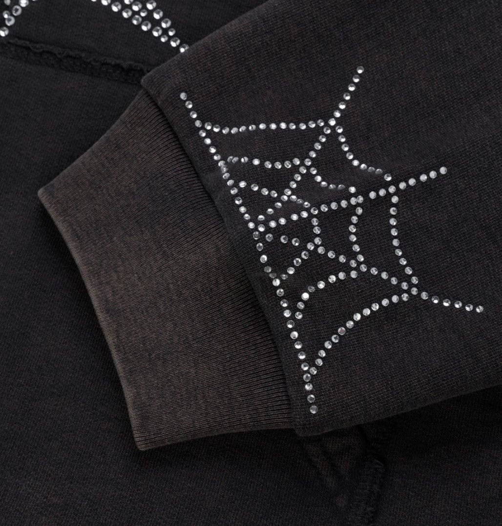 Sp5der Rhinestone Web Zip Hoodie Size US M / EU 48-50 / 2 - 4 Thumbnail