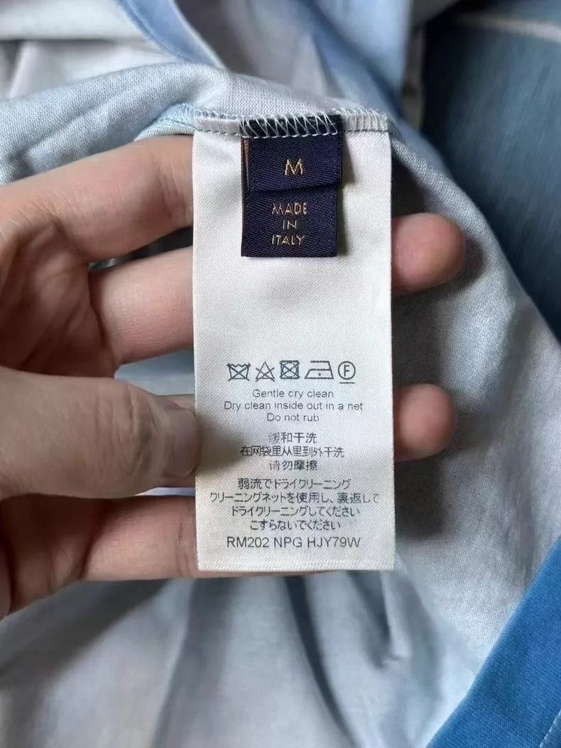 Louis Vuitton LOUIS VUITTON Blue Sky and White Cloud Short Sleeve 2504-Ne Size US M / EU 48-50 / 2 - 4 Thumbnail