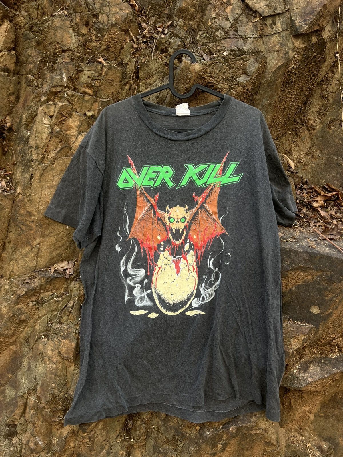 Band Tees vintage 1990 OverKill "Birth of Tension" Tour shirt Size US XL / EU 56 / 4 - 1 Thumbnail