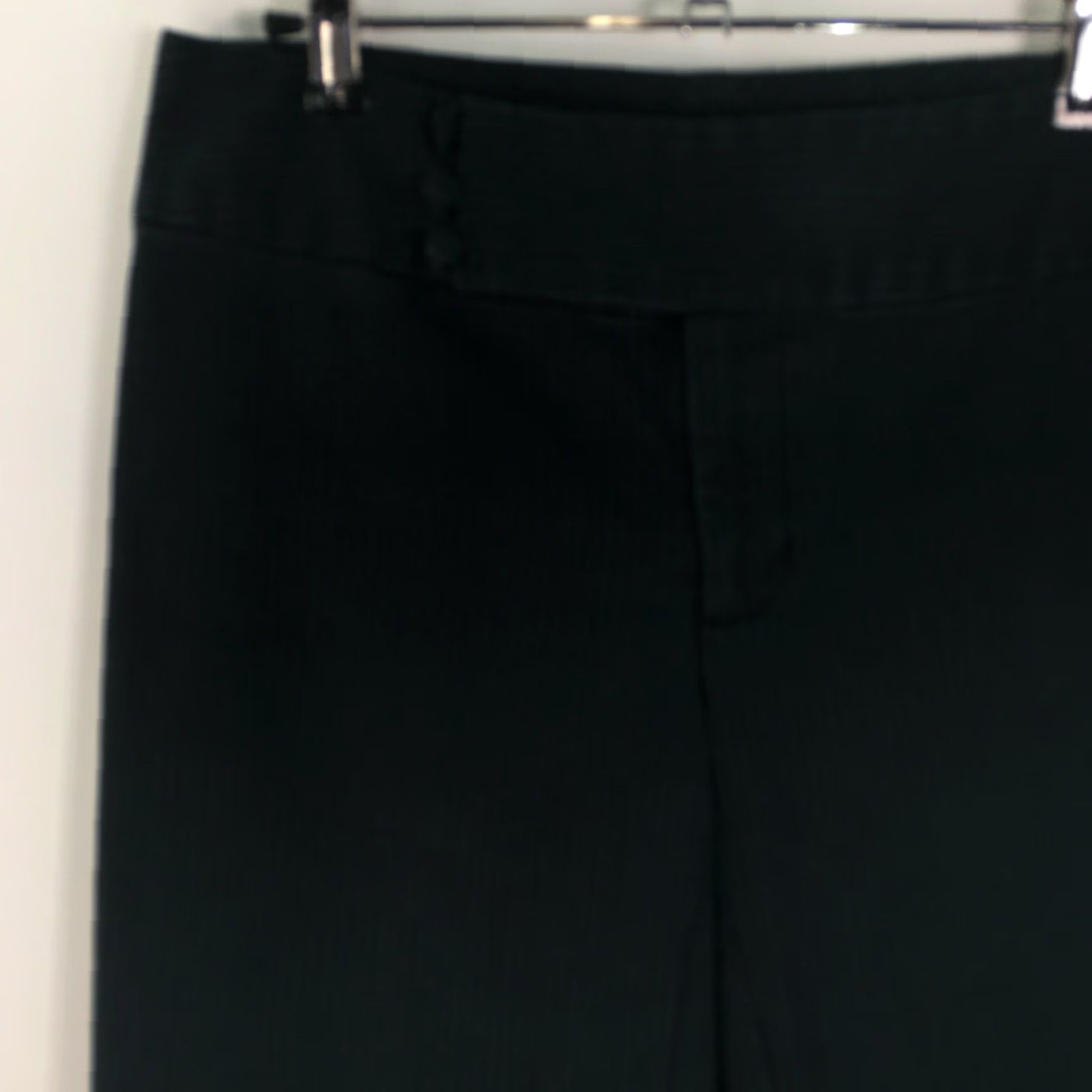 Banana Republic VINTAGE Banana Republic Womens Striped Stretch Black Career Trouser Pants Size 6 Size 30" / US 8 / IT 44 - 4 Thumbnail