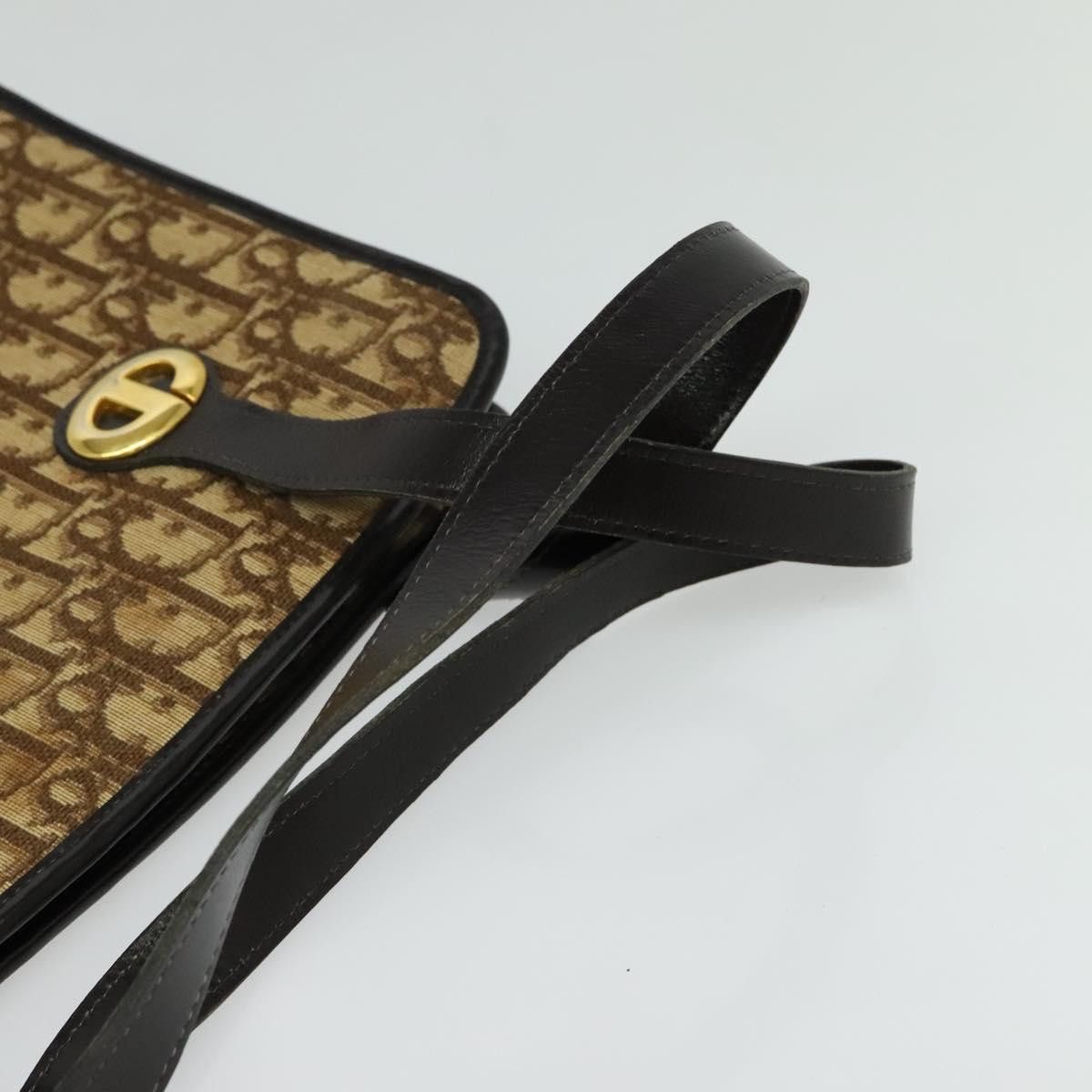 Dior DIOR Trotter Canvas Hand Bag Brown Gold Size ONE SIZE - 7 Thumbnail