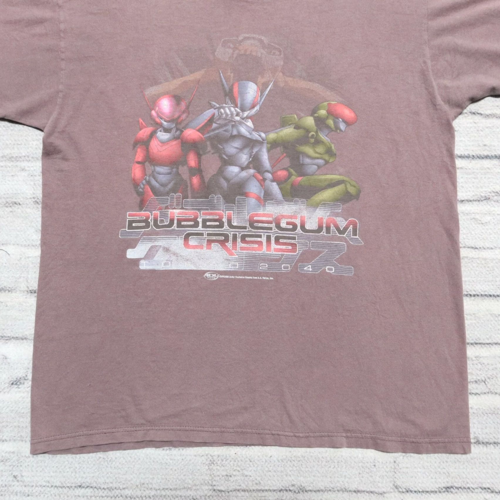 Vintage Vintage Bubblegum Crisis Tshirt XL Men 90s Faded Band? Size US XL / EU 56 / 4 - 3 Thumbnail