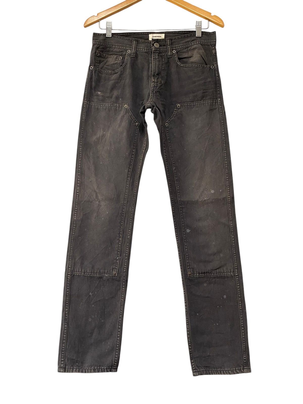 Jun Takahashi × Undercover UNDERCOVER AW2011 painter double knee jeans Size US 29 - 1 Thumbnail