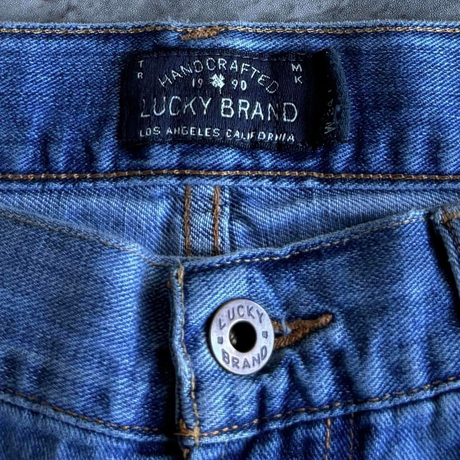 Japanese Brand × Lucky Brand × Vintage Vintage Y2K Lucky Brand Baggy Grunge Opium Denim Jeans Size US 34 / EU 50 - 3 Thumbnail