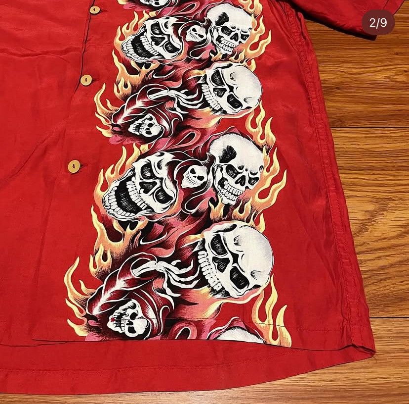 Hysteric Glamour 1990s Hysteric Glamour Skull Snake Shirt Size US L / EU 52-54 / 3 - 4 Thumbnail