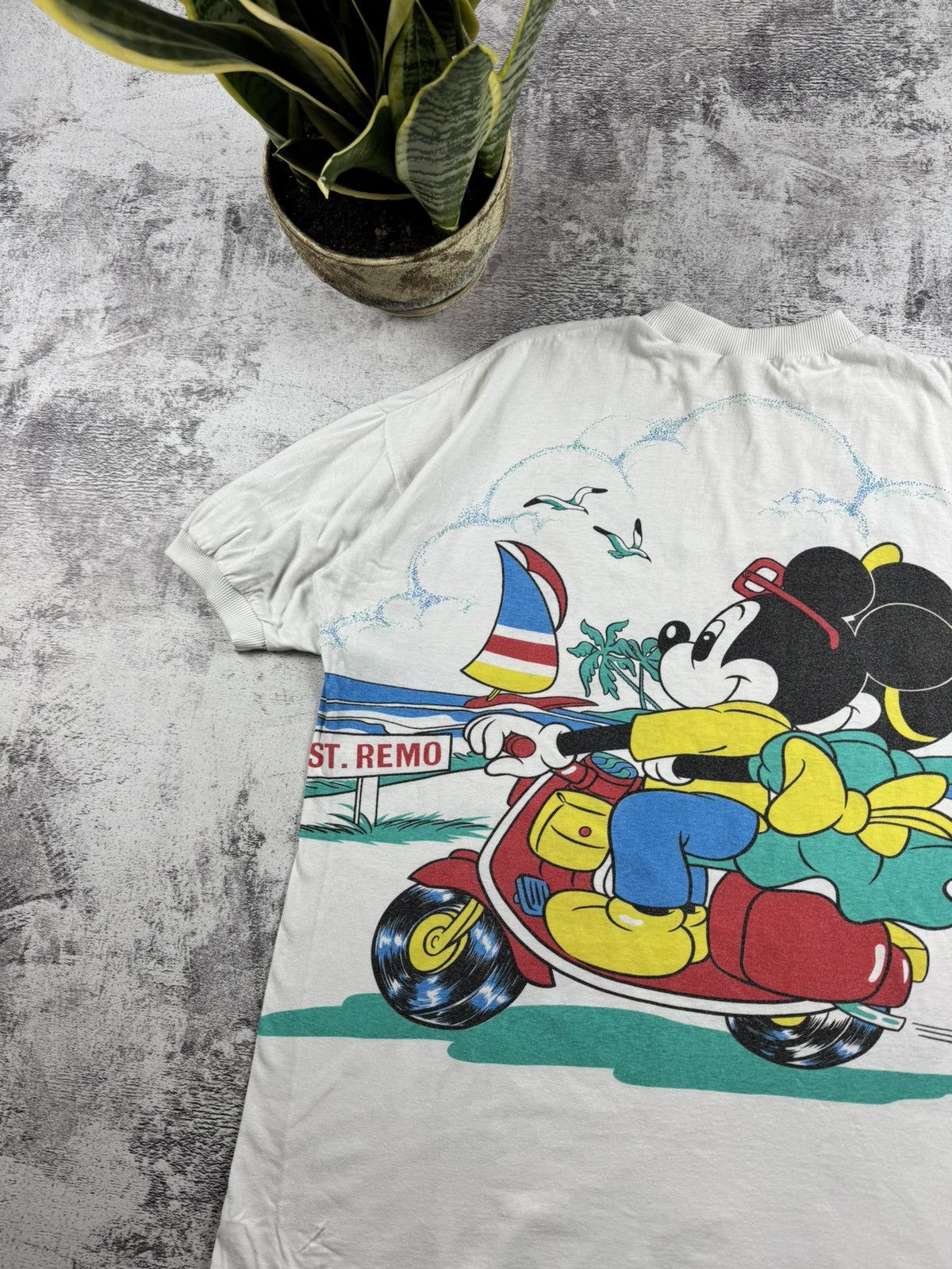 Disney 1980 Americanwear 80S 90S Mickey Mouse Cartoon T Shirt Tee Size US XXL / EU 58 / 5 - 21 Thumbnail
