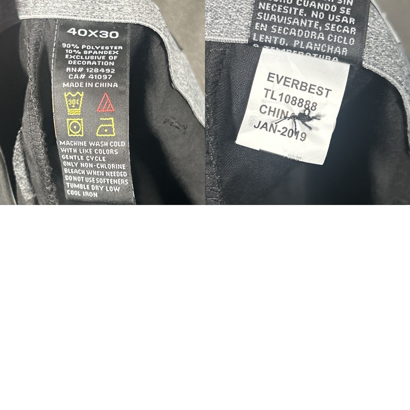 Vintage Greg Norman Mens Ultimate 5 Pocket Travel Pants Performance Chino Gray 40x30 Size US 40 / EU 56 - 9 Thumbnail