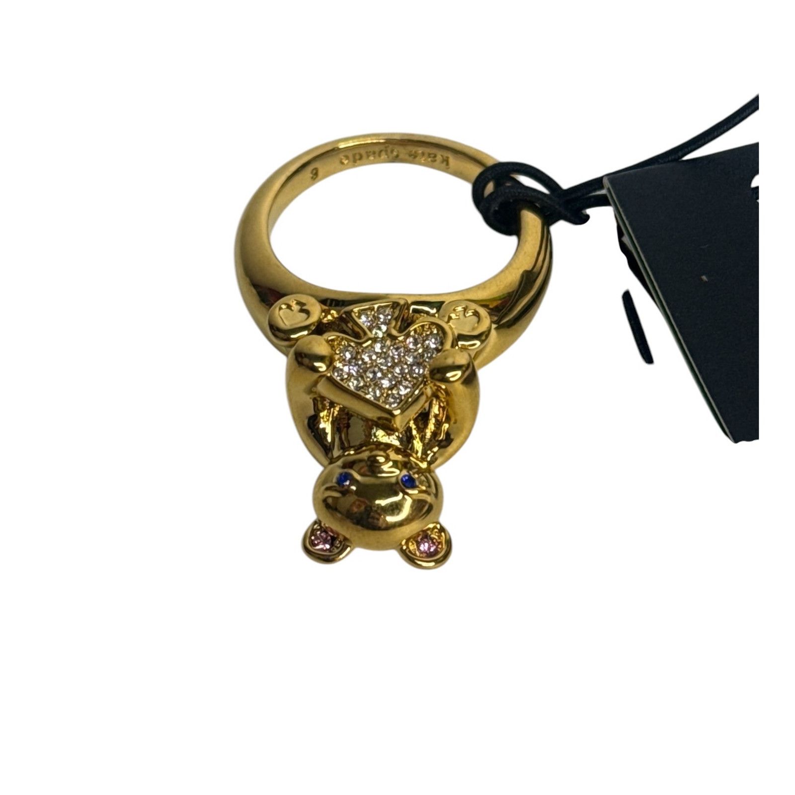 Kate Spade Kate Spade Oh What Fun Spade Teddy Bear Ring Size 7 Size ONE SIZE - 9 Thumbnail