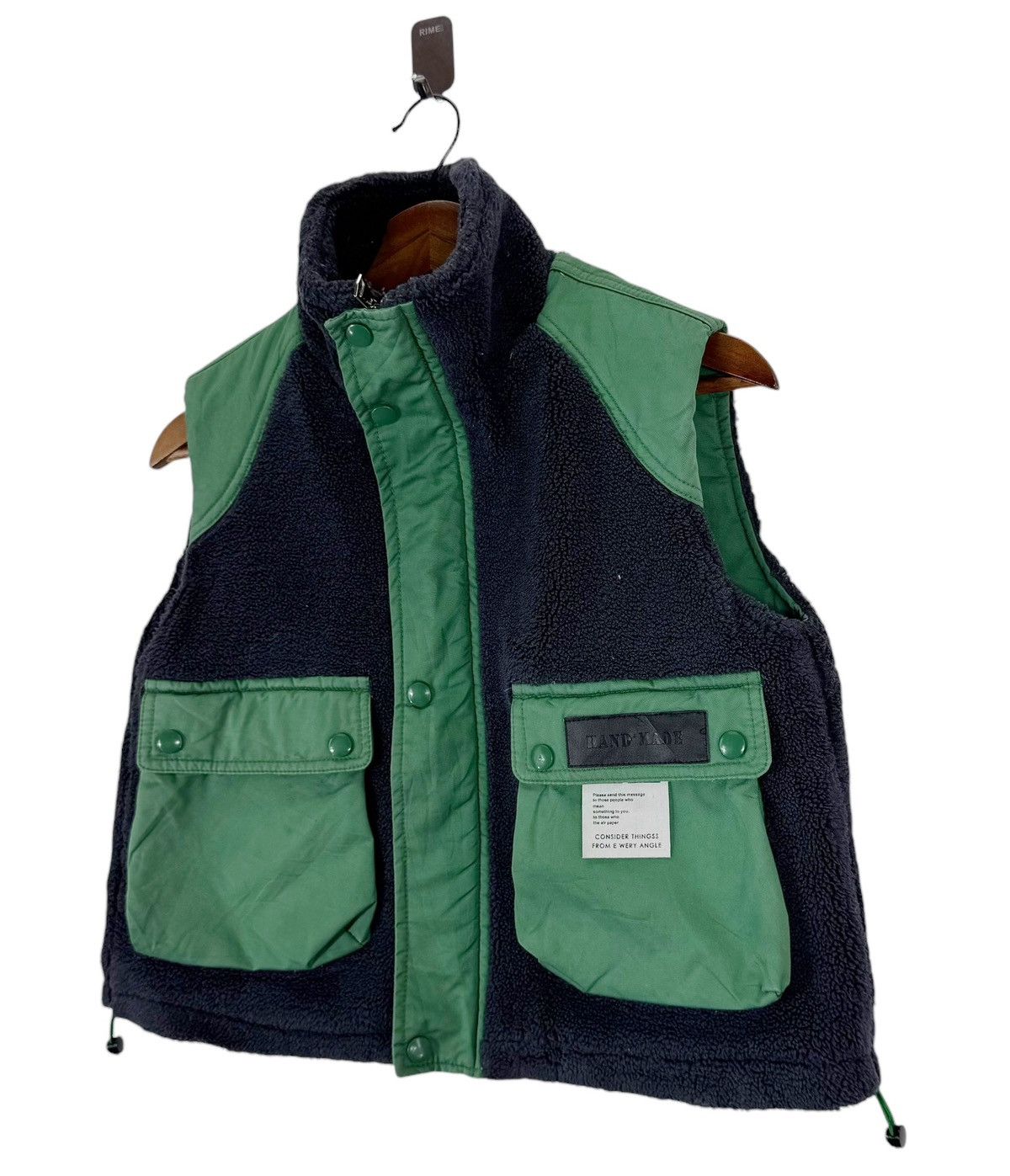 Vintage VINTAGE HAND MADE SAVE PLANET FLEECE VEST JACKET Size US M / EU 48-50 / 2 - 2 Thumbnail