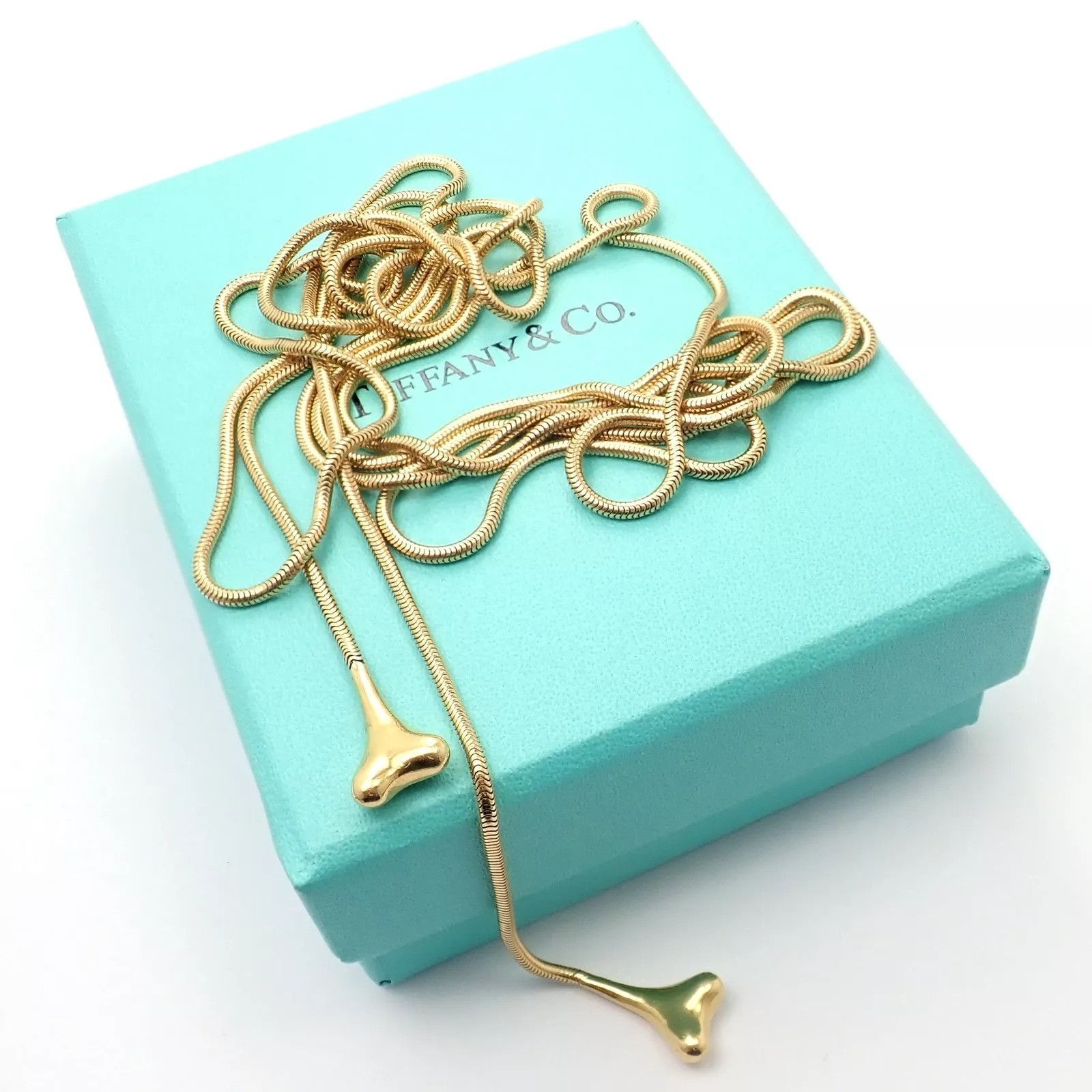 Tiffany & Co. Tiffany & Co 18k Yellow Gold 51" Extra Long Ginkgo Necklace Size ONE SIZE - 2 Thumbnail