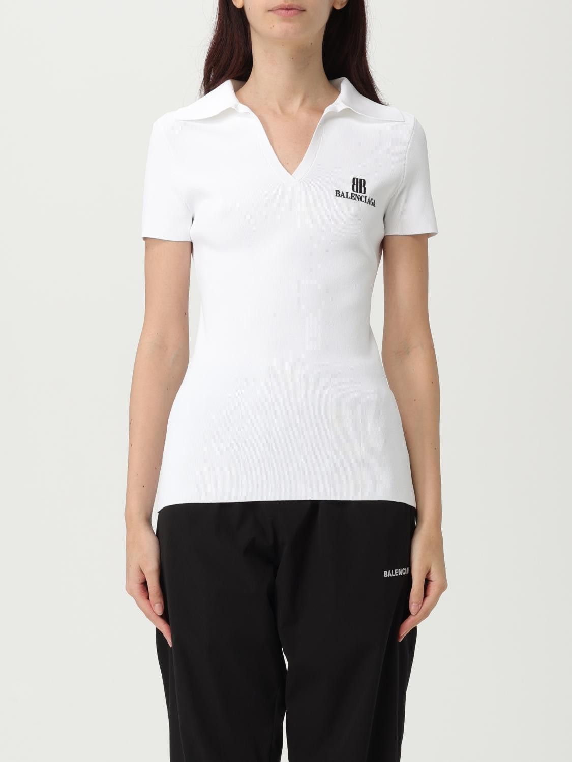 Balenciaga Polo Shirt Woman White