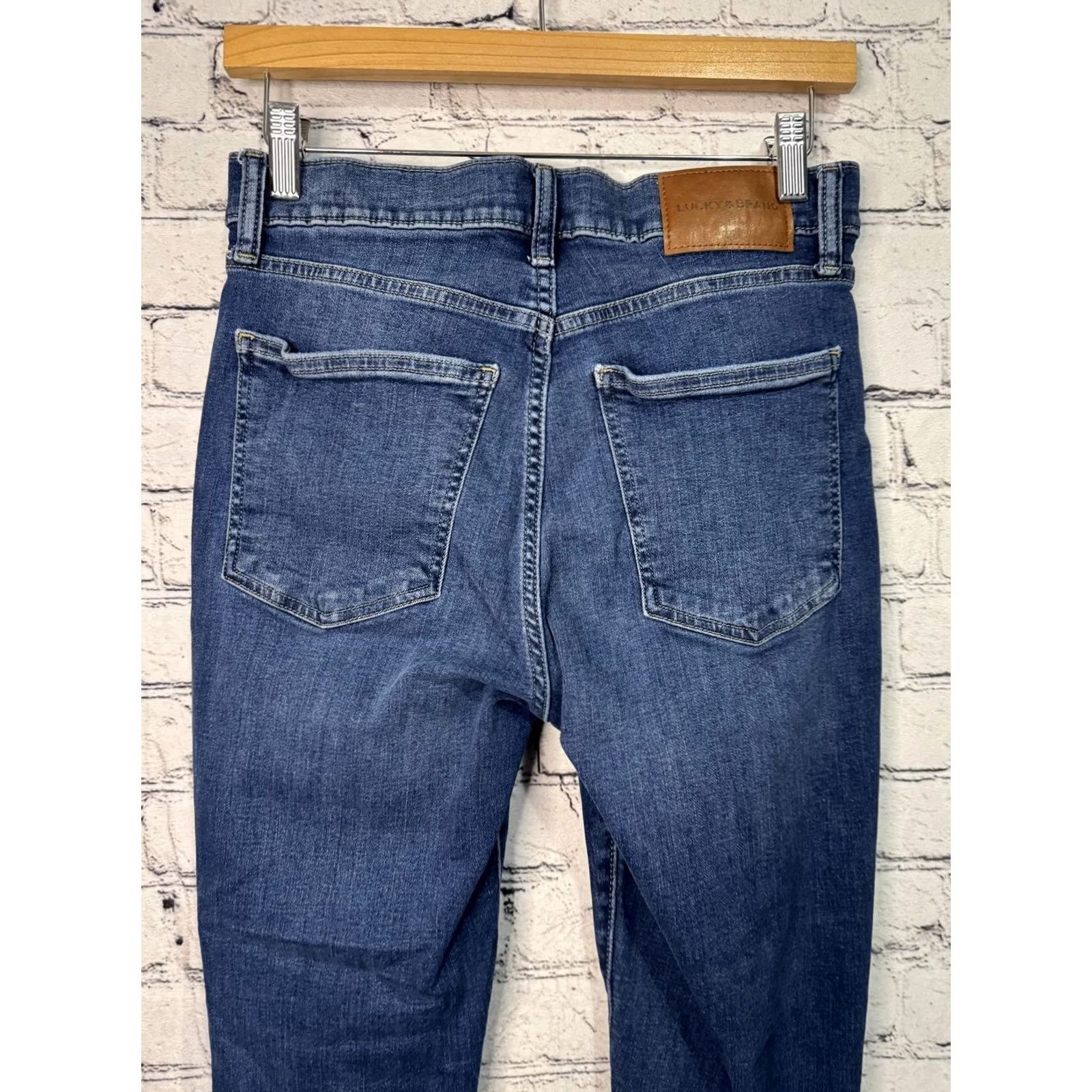 Lucky Brand Lucky Brand Bridgette High Rise Skinny Jeans 28x27R Women Denim Blue Size 28 Regular Mens? Size 28" / US 6 / IT 42 - 7 Thumbnail