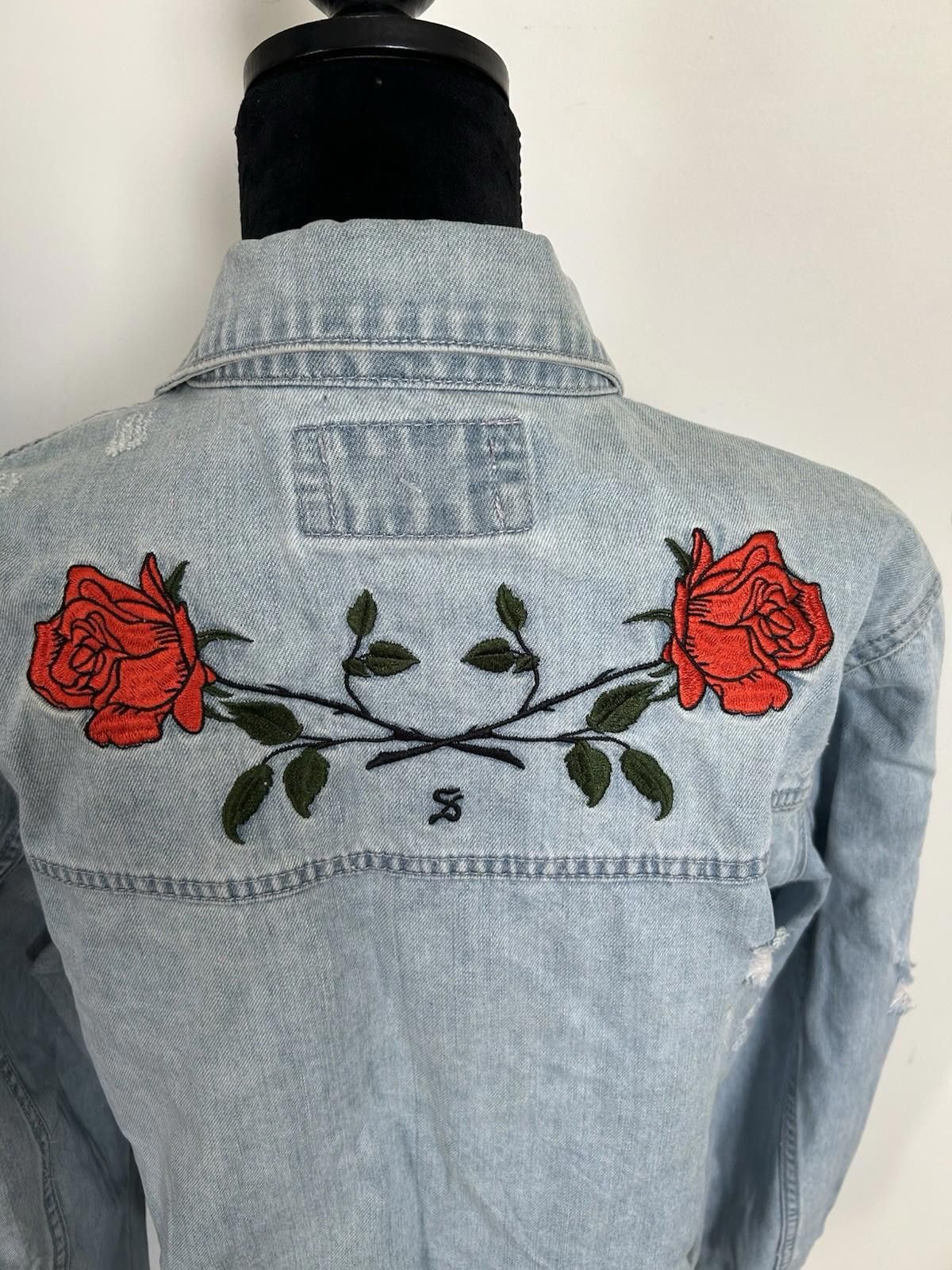 Other Saint Morta Culture Kings Distressed Denim Jacket - Sz XXL Size US XXL / EU 58 / 5 - 4 Thumbnail