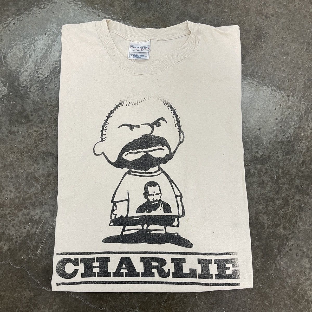 Vintage Charles Manson “Charlie Brown” Parody Tee