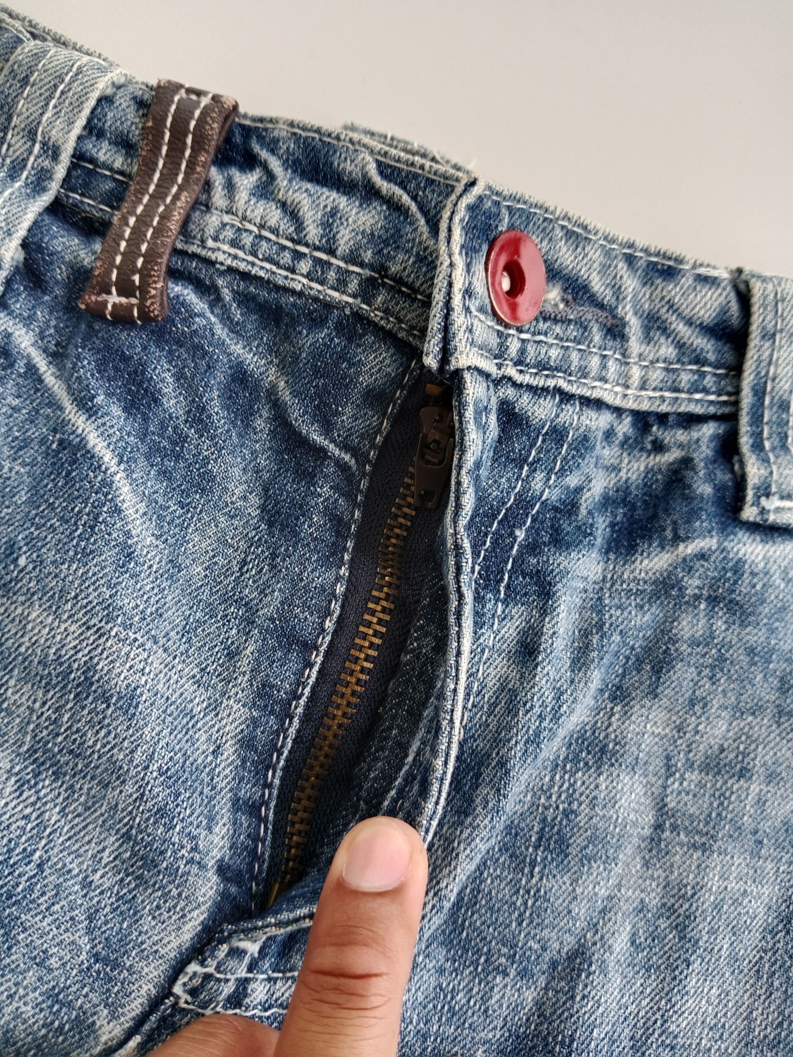 Japanese Brand Vintage Ehyphen World Gallery Denim Skirt Size 30" / US 8 / IT 44 - 7 Thumbnail