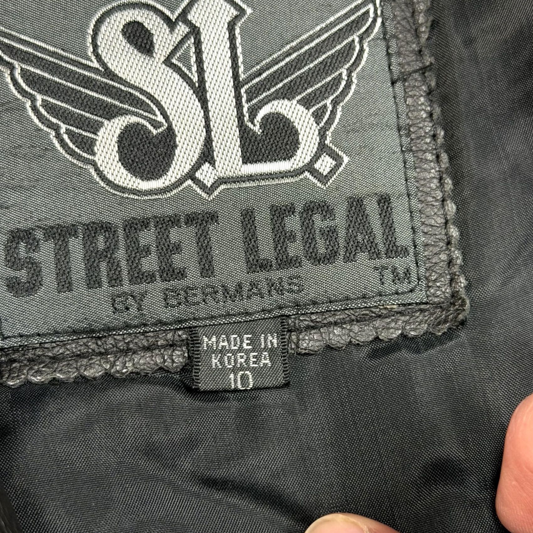 Vintage VINTAGE Street Legal Jacket Womens 10 Black Leather Fringe Motorcycle Western Shirt Size L / US 10 / IT 46 - 6 Thumbnail
