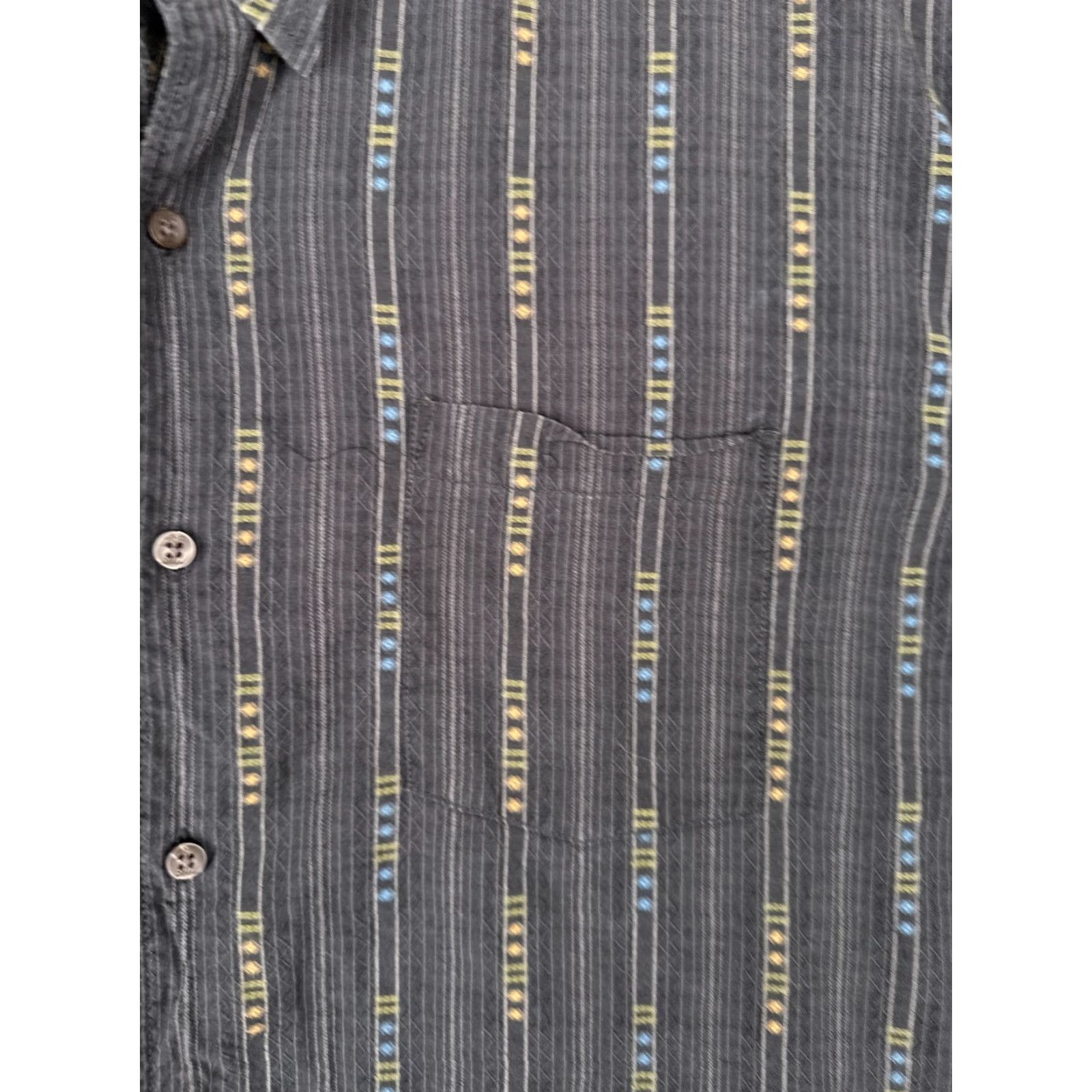 Tommy Bahama Tommy Bahama Shirt Men 2XL Black Vertical Stripe Long Sleeve Tencel Blend Button-Up Casual Beach Hawaiian Resort Aloha Size US XXL / EU 58 / 5 - 6 Thumbnail