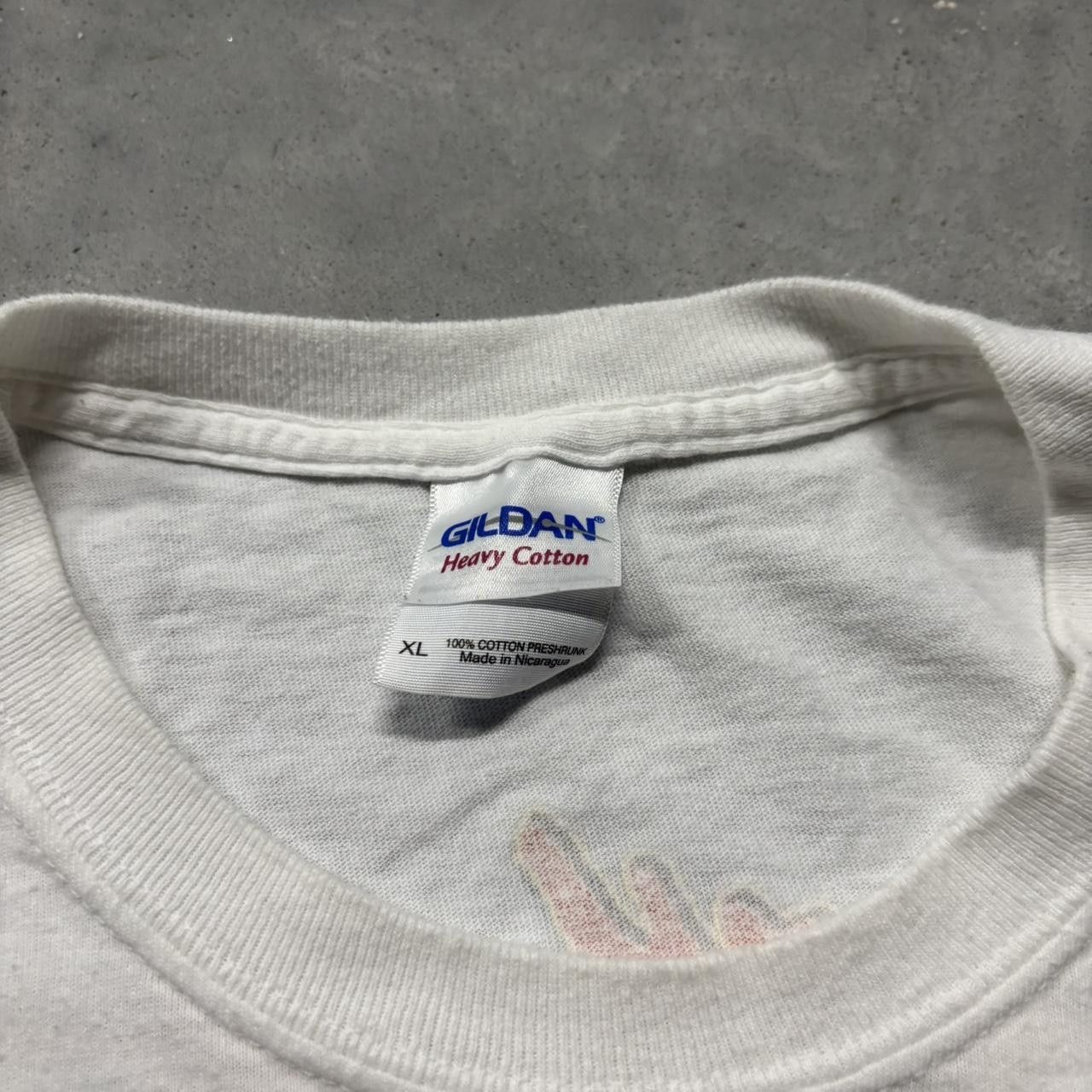 Japanese Brand × Vintage Crazy Vintage Y2K/2000s White Jimmy Buffet Summer Graphic Tee! Size US XL / EU 56 / 4 - 5 Thumbnail