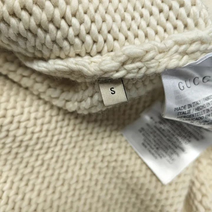 Gucci Gucci Gucci Men's Loose Knit Sweater with Leather Detail - Size US S / EU 44-46 / 1 - 5 Thumbnail