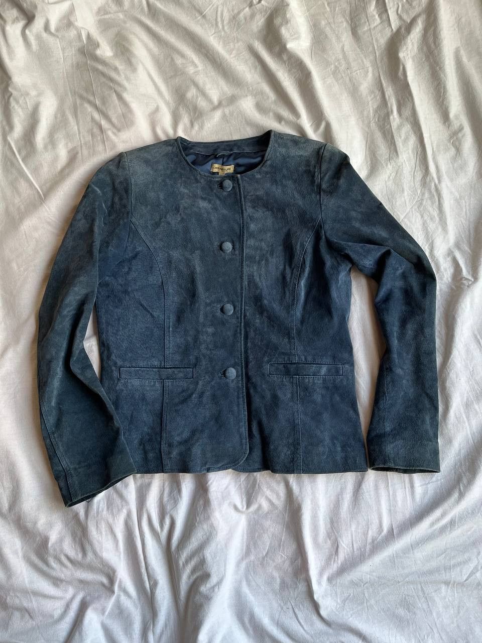Other × Vintage Departure vintage dark blue distressed nubuck jacket Size XS / US 0-2 / IT 36-38 - 2 Thumbnail