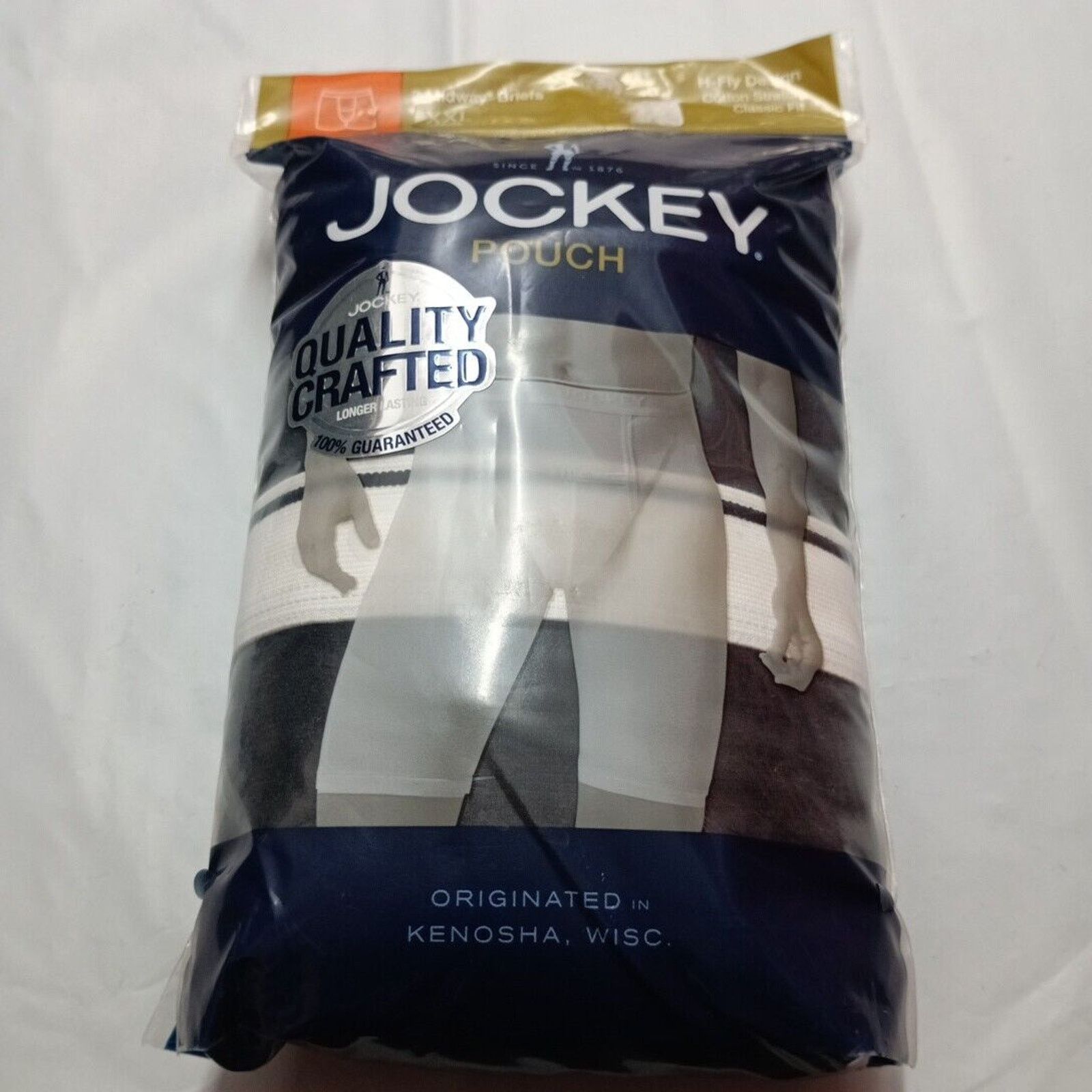 Jockey Jockey Mens Pouch 2 Midway Briefs H Fly Sz 2XL Classic Black Size 44 - 1 Thumbnail