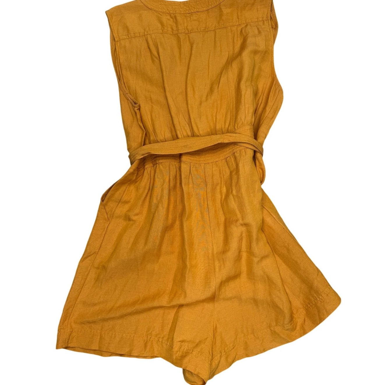 Anthropologie Anthropologie Maeve Luana Romper Size 14 Mustard Yellow Size 36" / US 14 / IT 50 - 5 Thumbnail