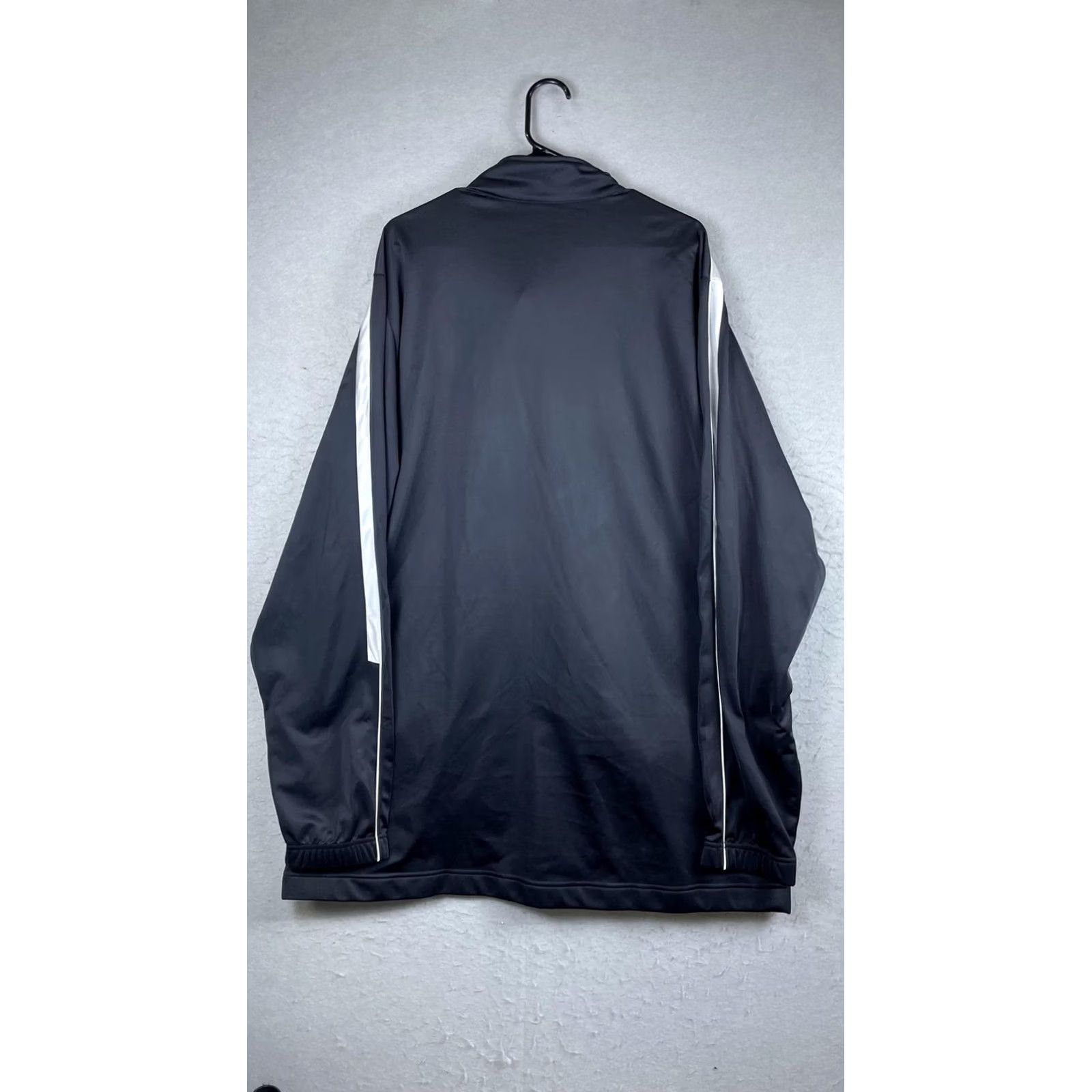 Nike Nike Track Jacket Mens 2XLT Black Full Zip Swoosh Stripe Athletic Warm Up Jacket Size US XXL / EU 58 / 5 - 7 Thumbnail