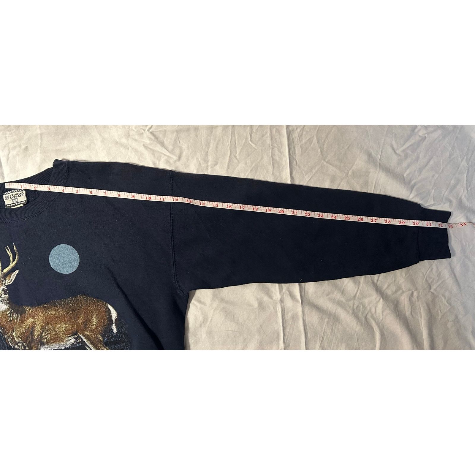 Lee Vintage 90s White-Tailed Deer Wildlife Sweatshirt Crewneck M Size US M / EU 48-50 / 2 - 6 Thumbnail