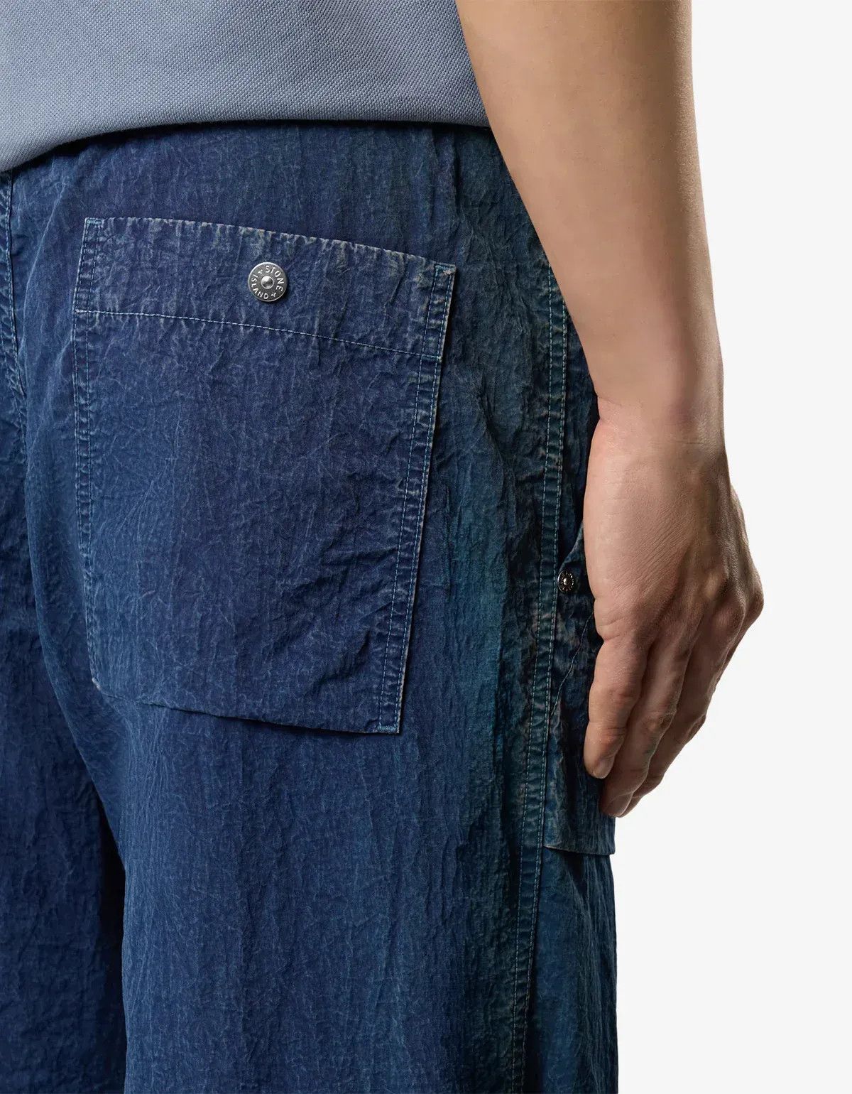 Stone Island Stone Island Denim Research HollowFibreNylon Indigo Trousers Size US 34 / EU 50 - 4 Thumbnail