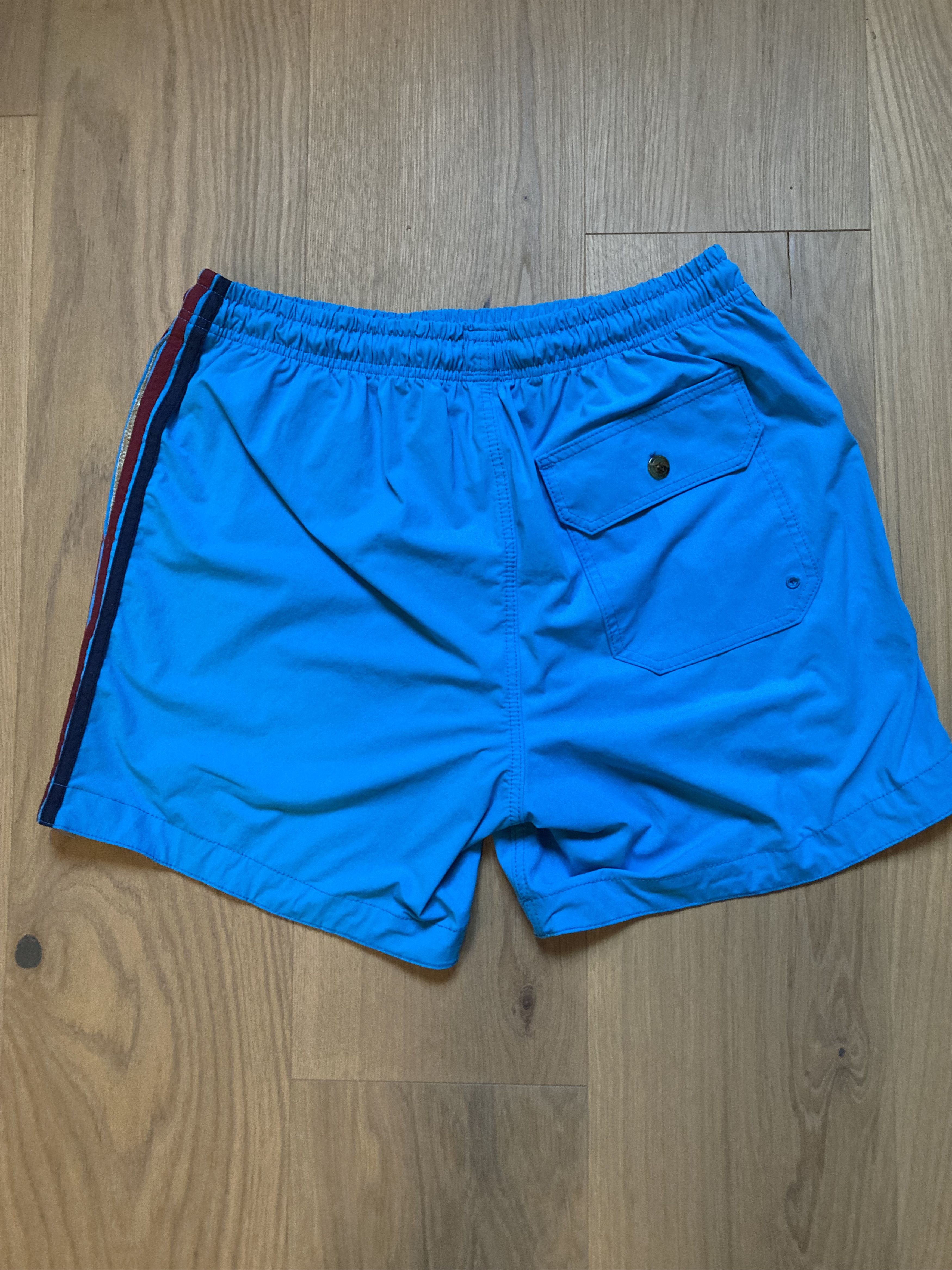 Aviator Nation AVIATOR NATION - 5 STRIPE FLEX SHORTS - PARROT BLUE Size US 31 - 4 Thumbnail