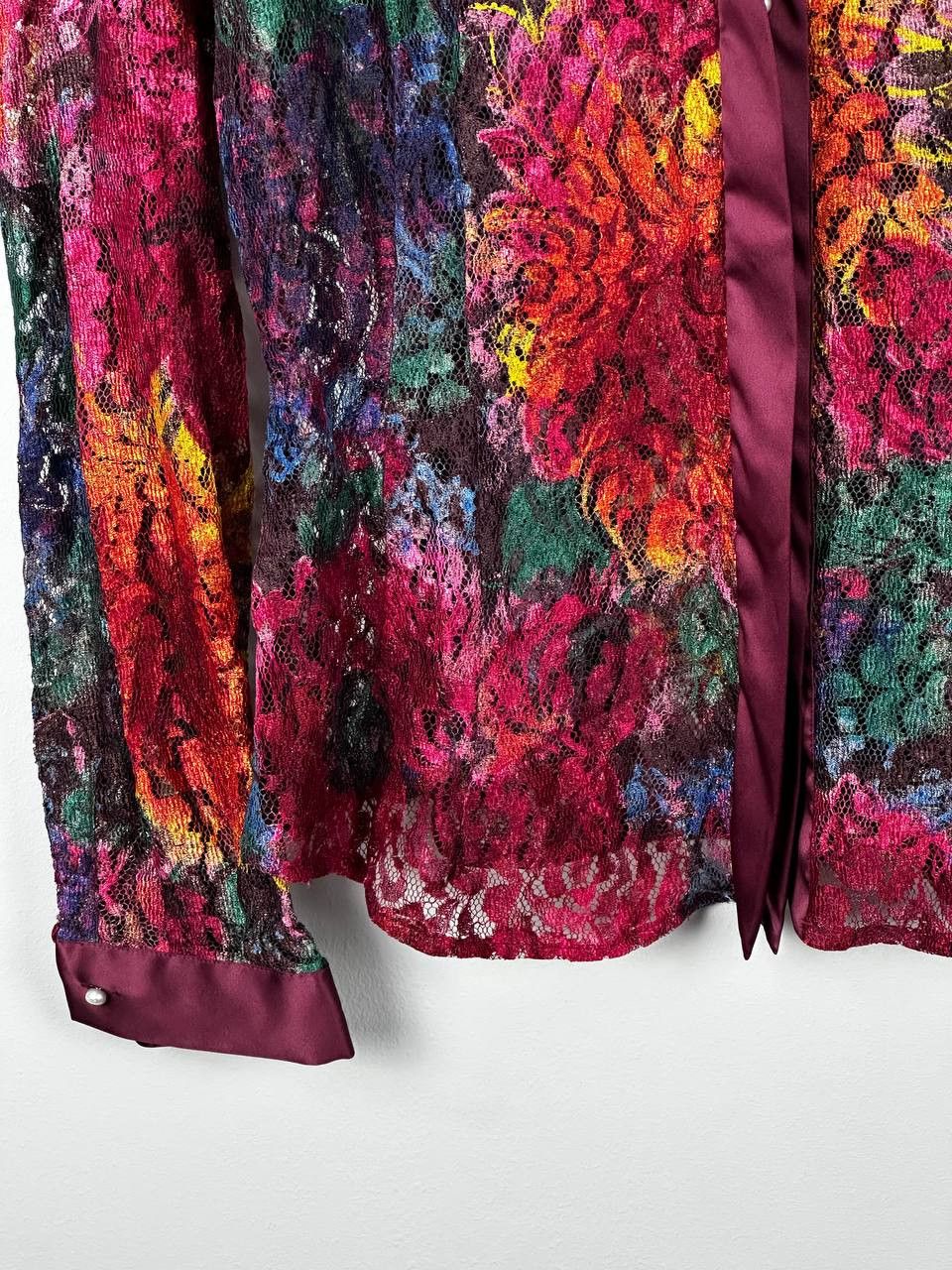 Dolce & Gabbana Rare Dolce Gabbana Luxury Viscouse Mesh Floral Shirt Size L / US 10 / IT 46 - 7 Thumbnail