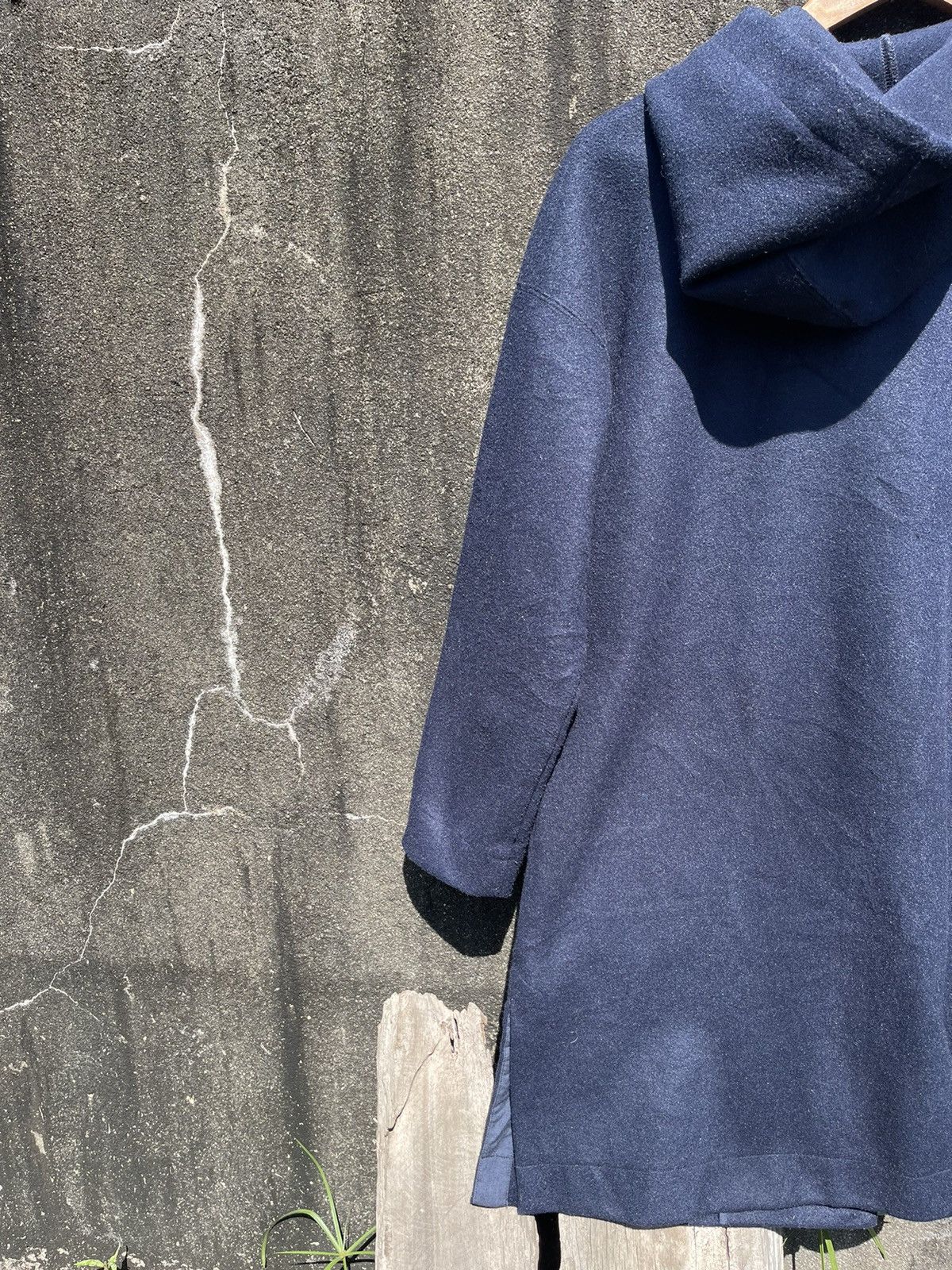Japanese Brand Vintage Part2 by Junko Shimada Wool Hooded Coat – Navy (M) Size US M / EU 48-50 / 2 - 12 Thumbnail