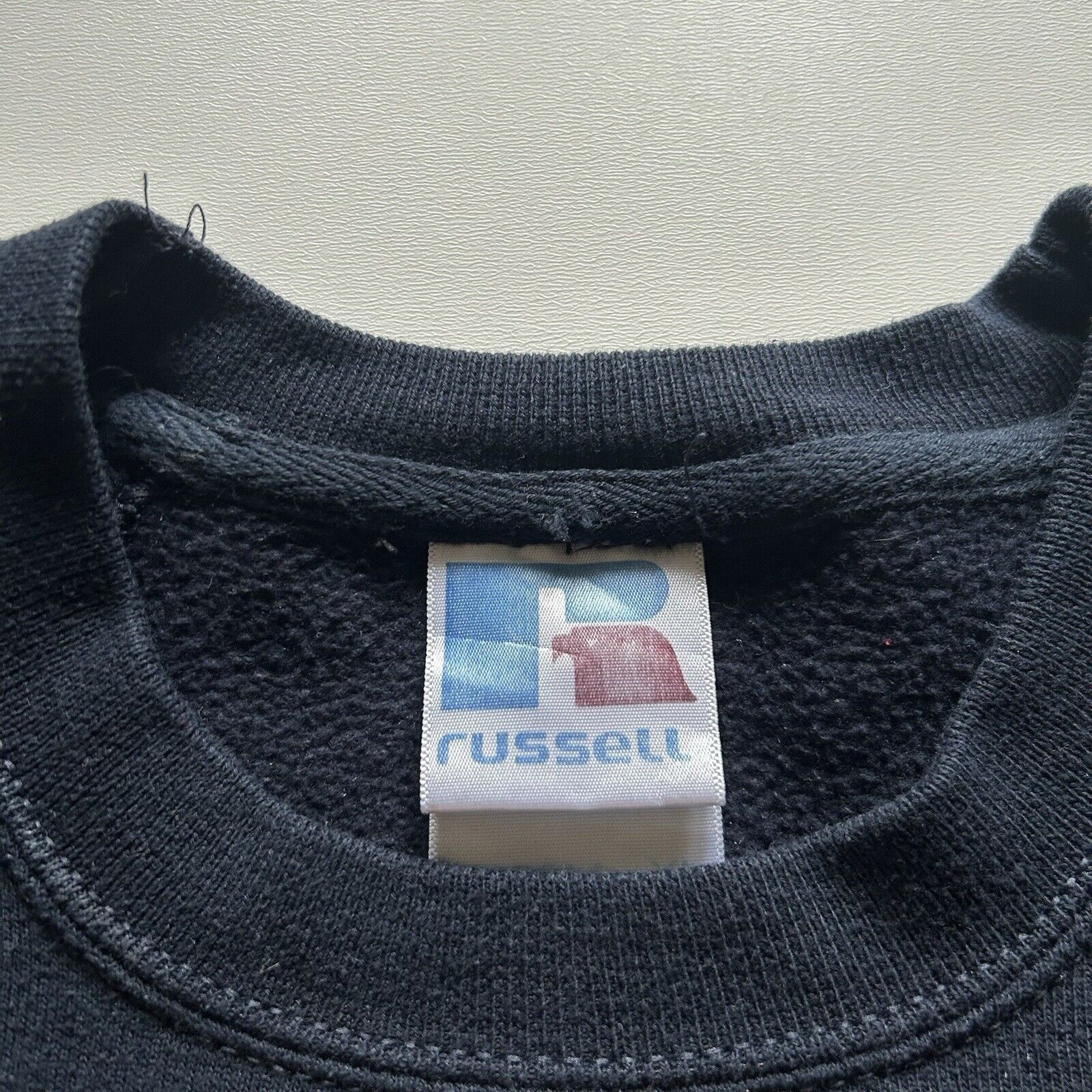 Russell Athletic Vintage 2000s Russell Athletic Blank Crewneck XL Navy Blue Size US XL / EU 56 / 4 - 3 Thumbnail