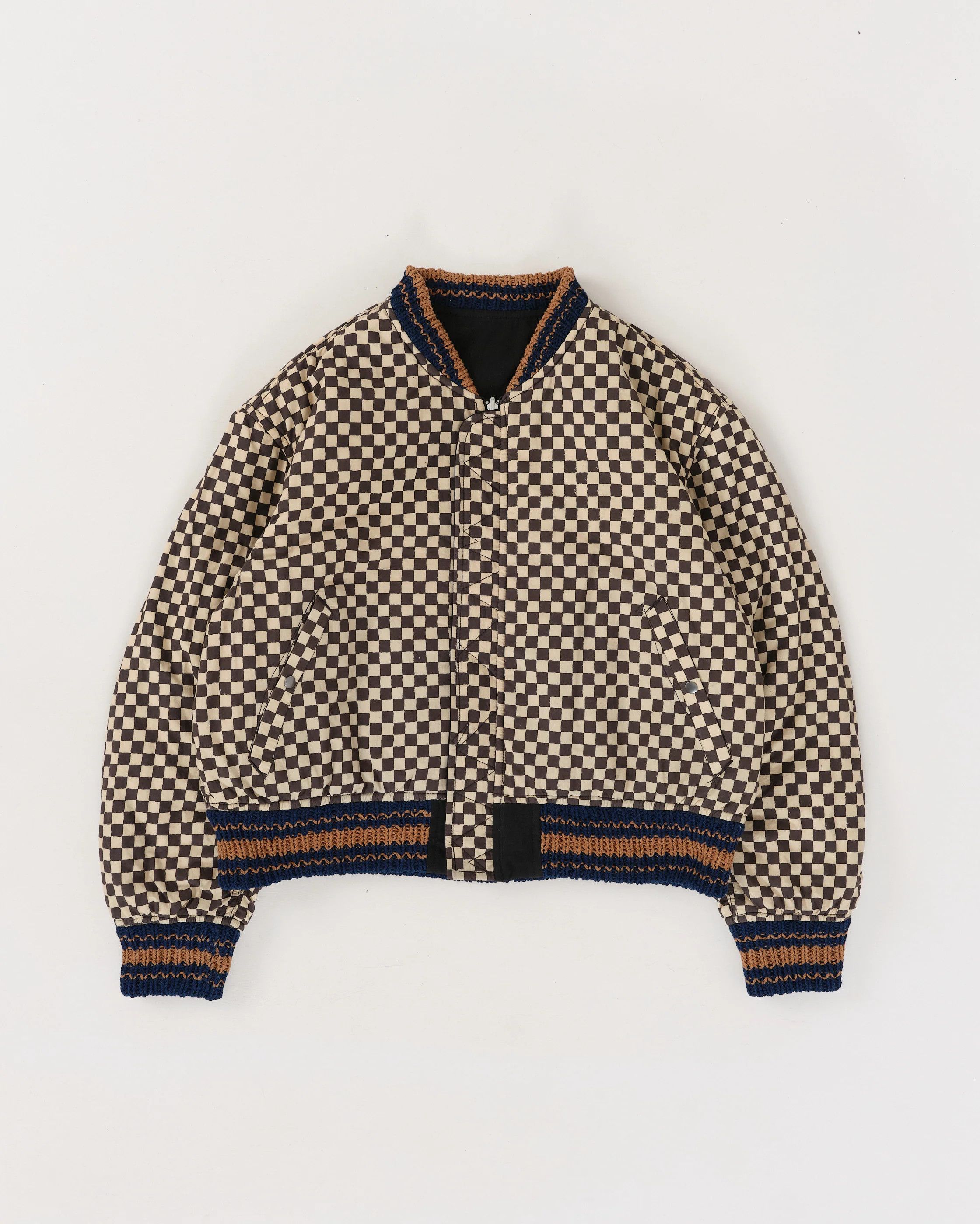 Story Mfg. 💚 Story Mfg. Handmade Seed Bomber Black Wonky-Wear Large Size US L / EU 52-54 / 3 - 4 Thumbnail