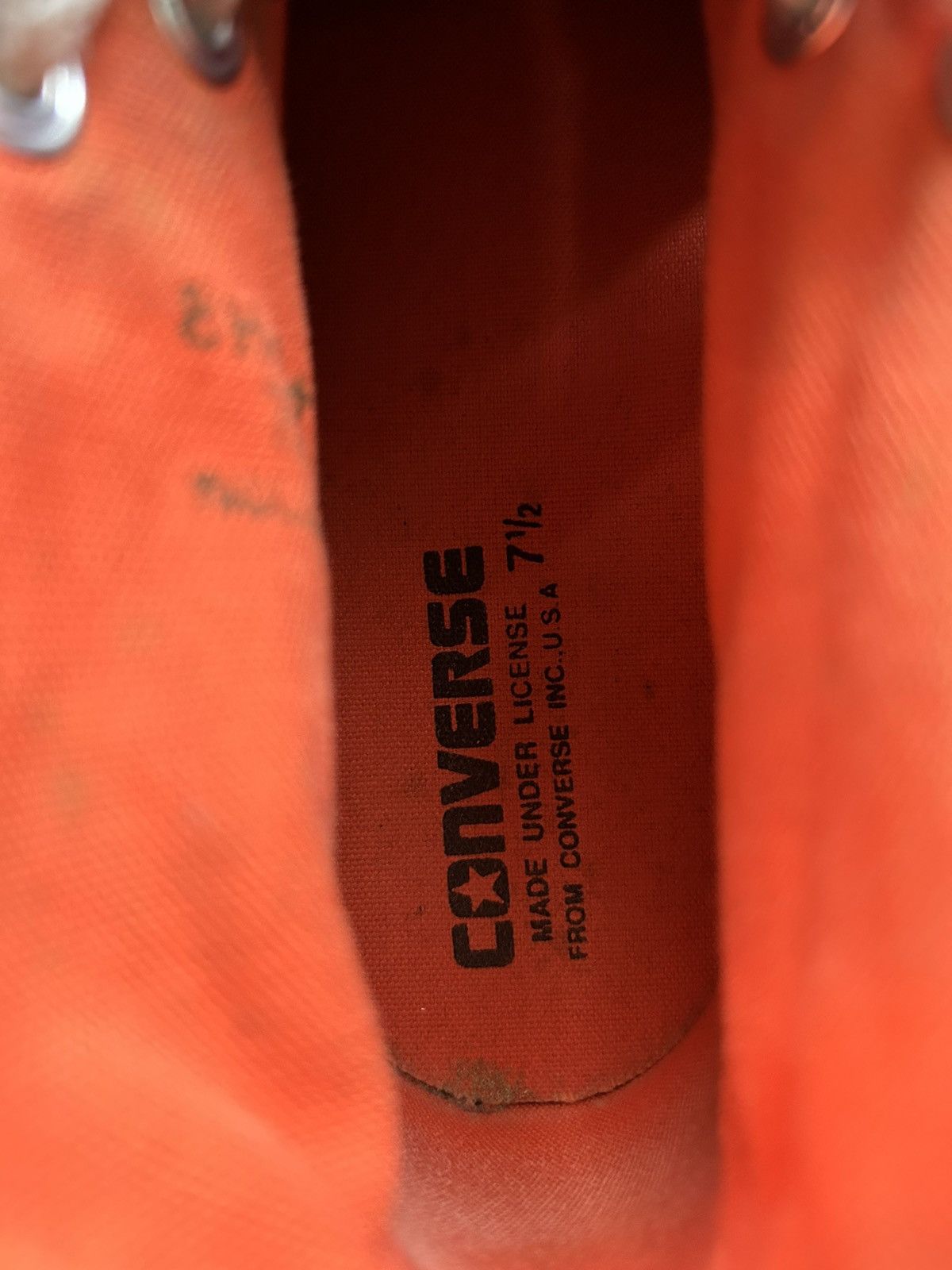 Converse Chuck Taylor Nylon Green Orange Size US 7.5 / EU 40-41 - 16 Thumbnail