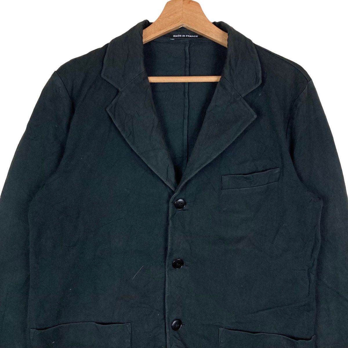 agnes b. Vintage Agnes B Homme Paris Flat Button Coat Blazer Jacket Size XXS / US 00 / IT 34 - 2 Thumbnail