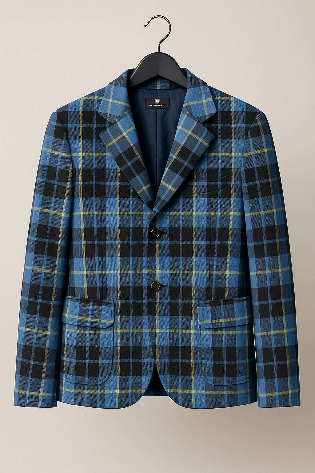 Super Lovers Vintage Super Lovers Blue Checkered Blazer Jacket Harajuku Size M / US 6-8 / IT 42-44 - 1 Thumbnail