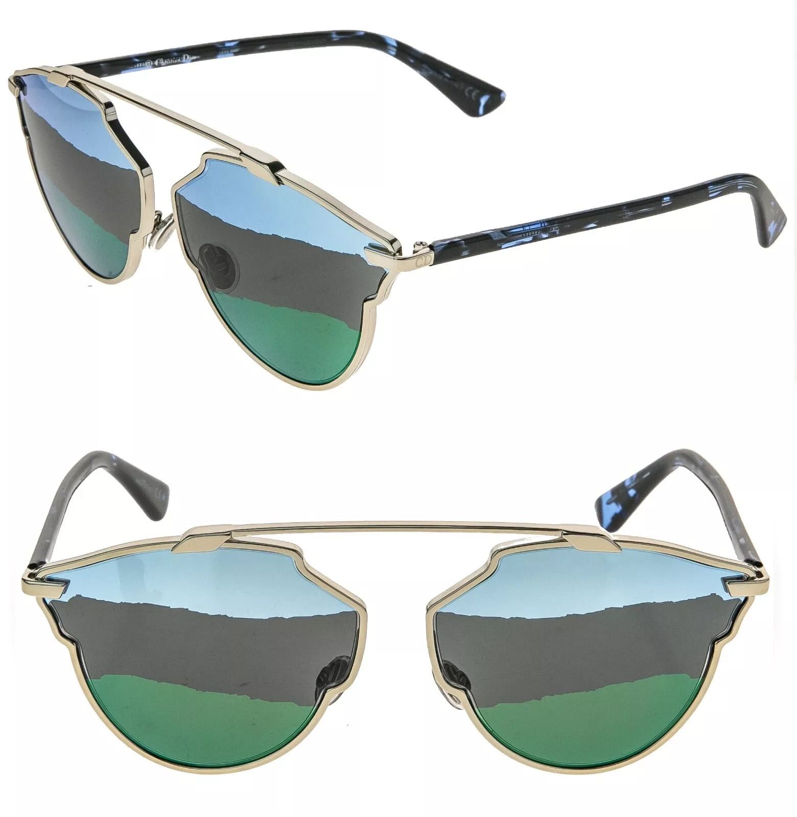 Christian Dior Monsieur CHRISTIAN DIOR SO REAL Cruise Gold Blue DIORSOREALA SOREAL Size ONE SIZE - 1 Thumbnail