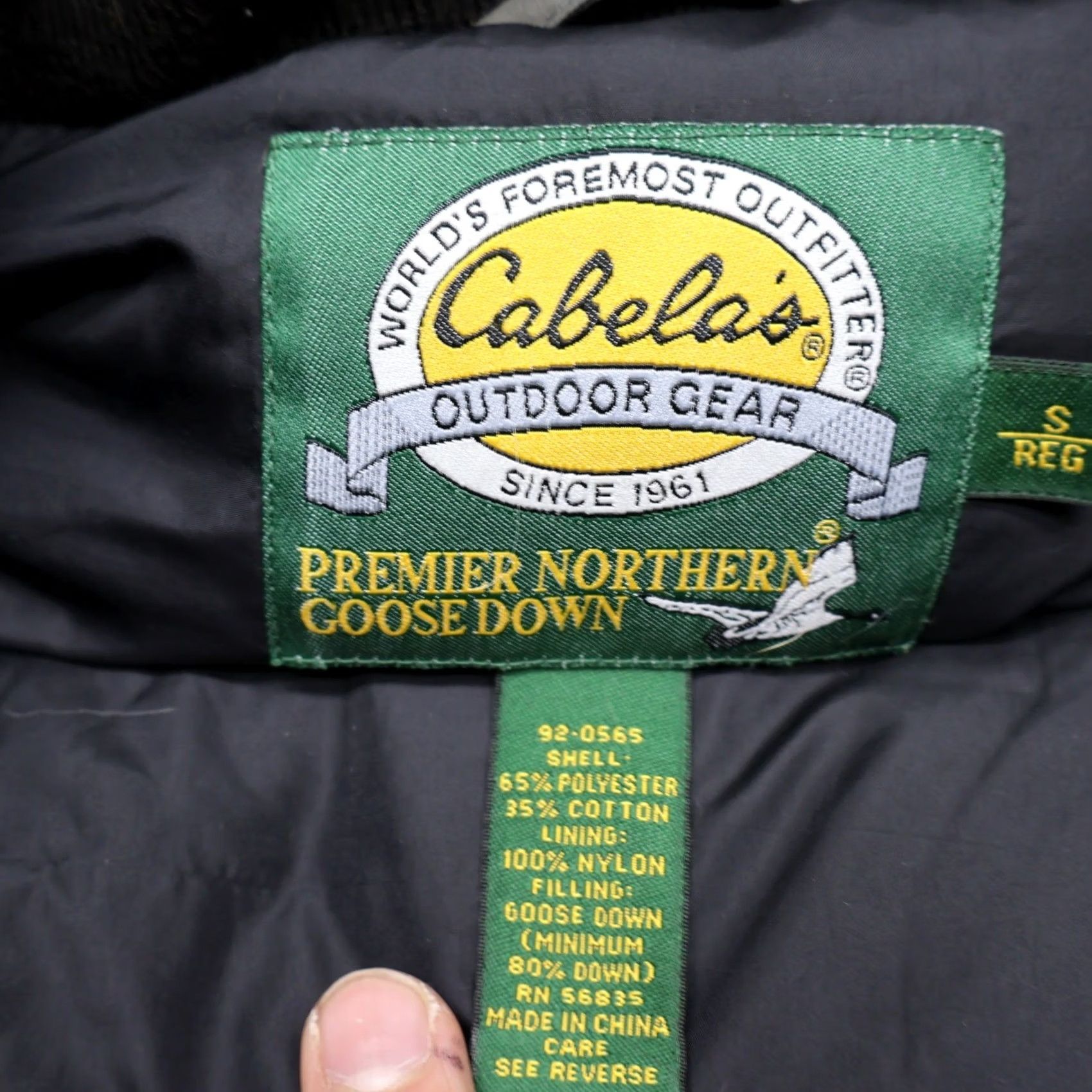 Vintage Cabela's Down Vest Men Small Green Premier Northern Utility Puffer Insulated Warm Vest Size US S / EU 44-46 / 1 - 5 Thumbnail