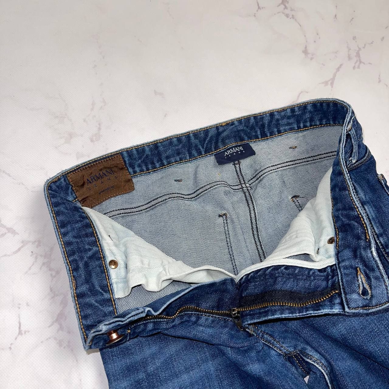 Giorgio Armani Vintage Armani Jeans Metal Logo Denim Pants Size 31 Size US 31 - 15 Thumbnail