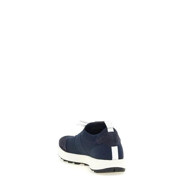 Kiton KITON Blue Technical cotton Sneakers New & Authentic (Men's Size US 8 / EU 41 - 3 Thumbnail