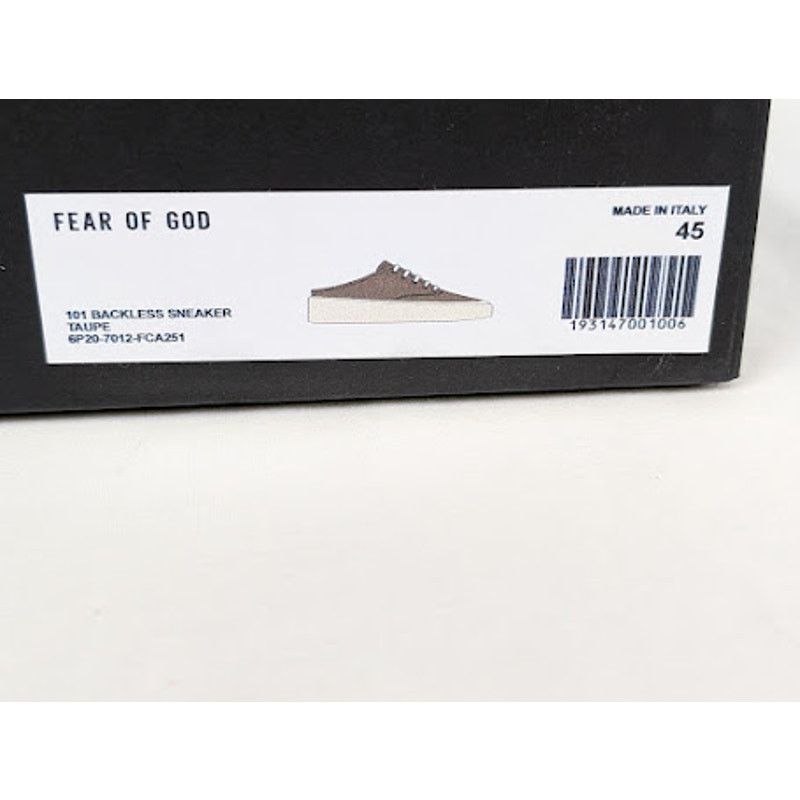 Fear of God o1rshd1 101 Backless Sneakers in Taupe Size US 12 / EU 45 - 18 Thumbnail