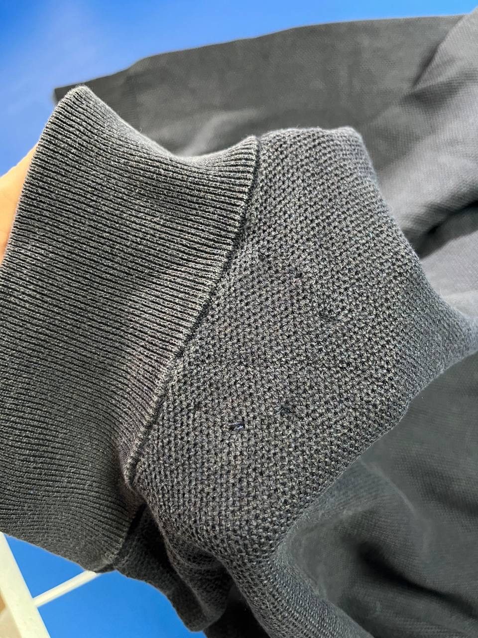 Polo Ralph Lauren Polo Ralph Lauren 1/4 Zip Pullover Sweater Grey Black Cotton Size US L / EU 52-54 / 3 - 11 Thumbnail