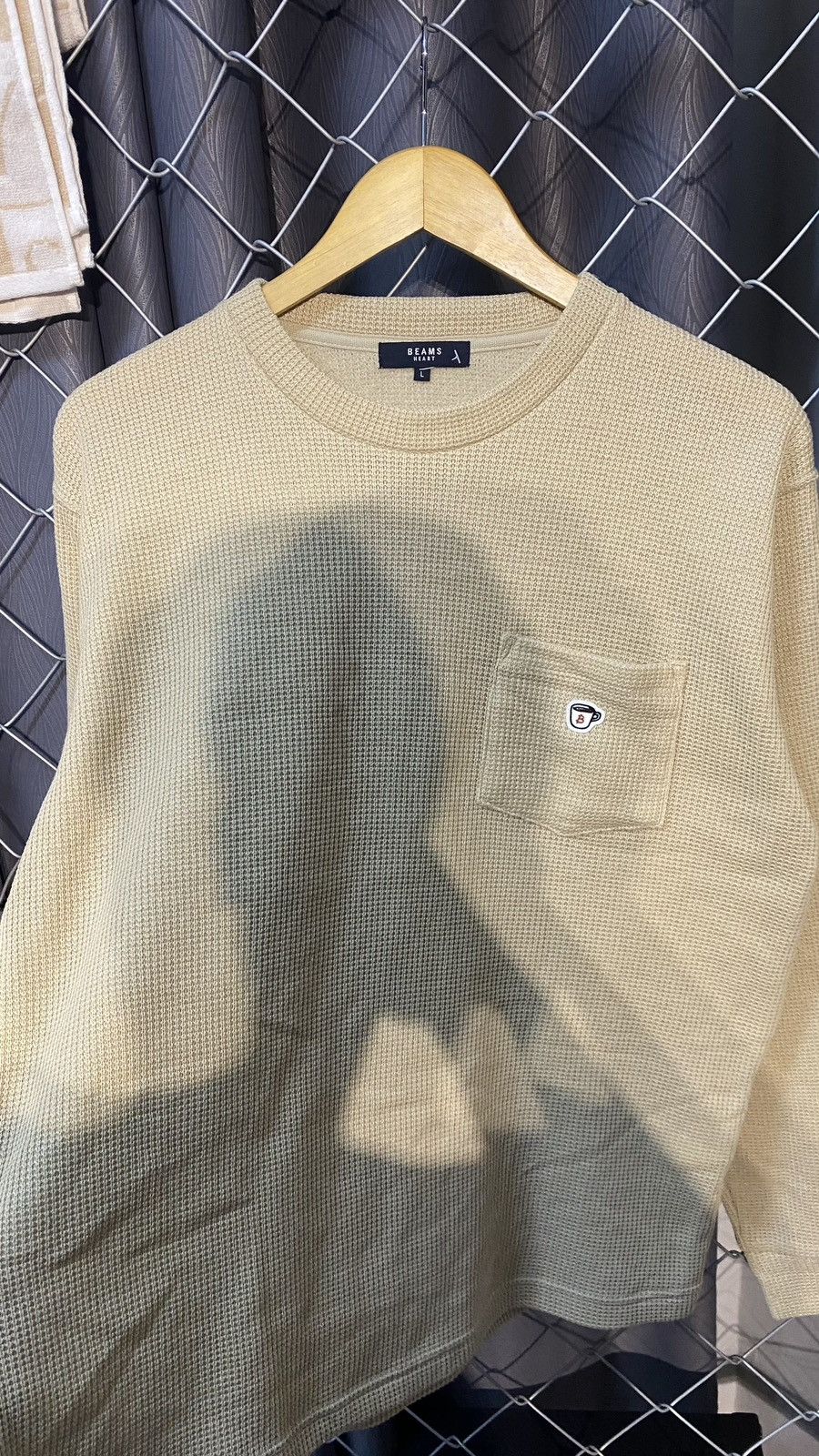 Beams Plus BEAMS HEART LONG SLEEVE WAFFLE TEE Size US L / EU 52-54 / 3 - 3 Thumbnail