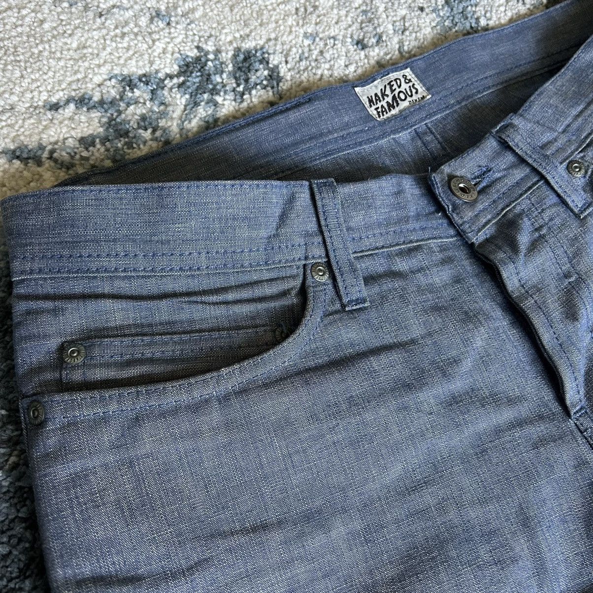 Naked & Famous 2013 Made in Canada 10 oz Selvedge Chambray Japanese Denim Size US 32 / EU 48 - 2 Thumbnail