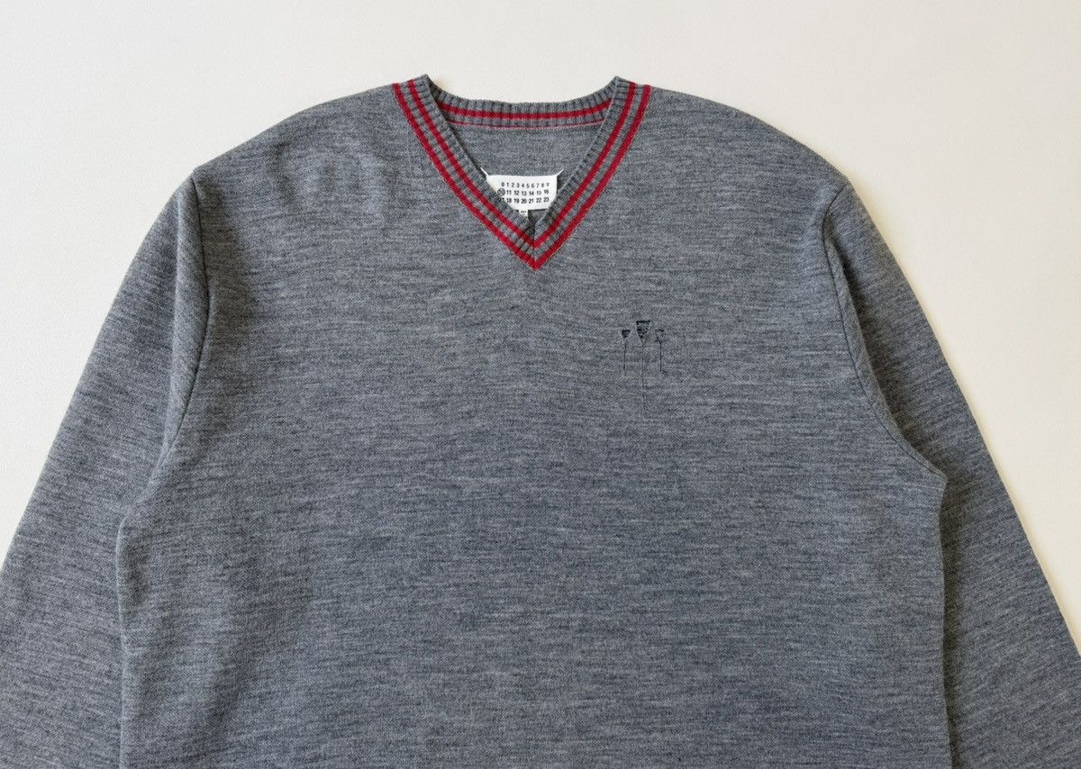 Maison Margiela A/W 20 ‘Distressed’ College Knit Sweater Size US XXL / EU 58 / 5 - 3 Thumbnail