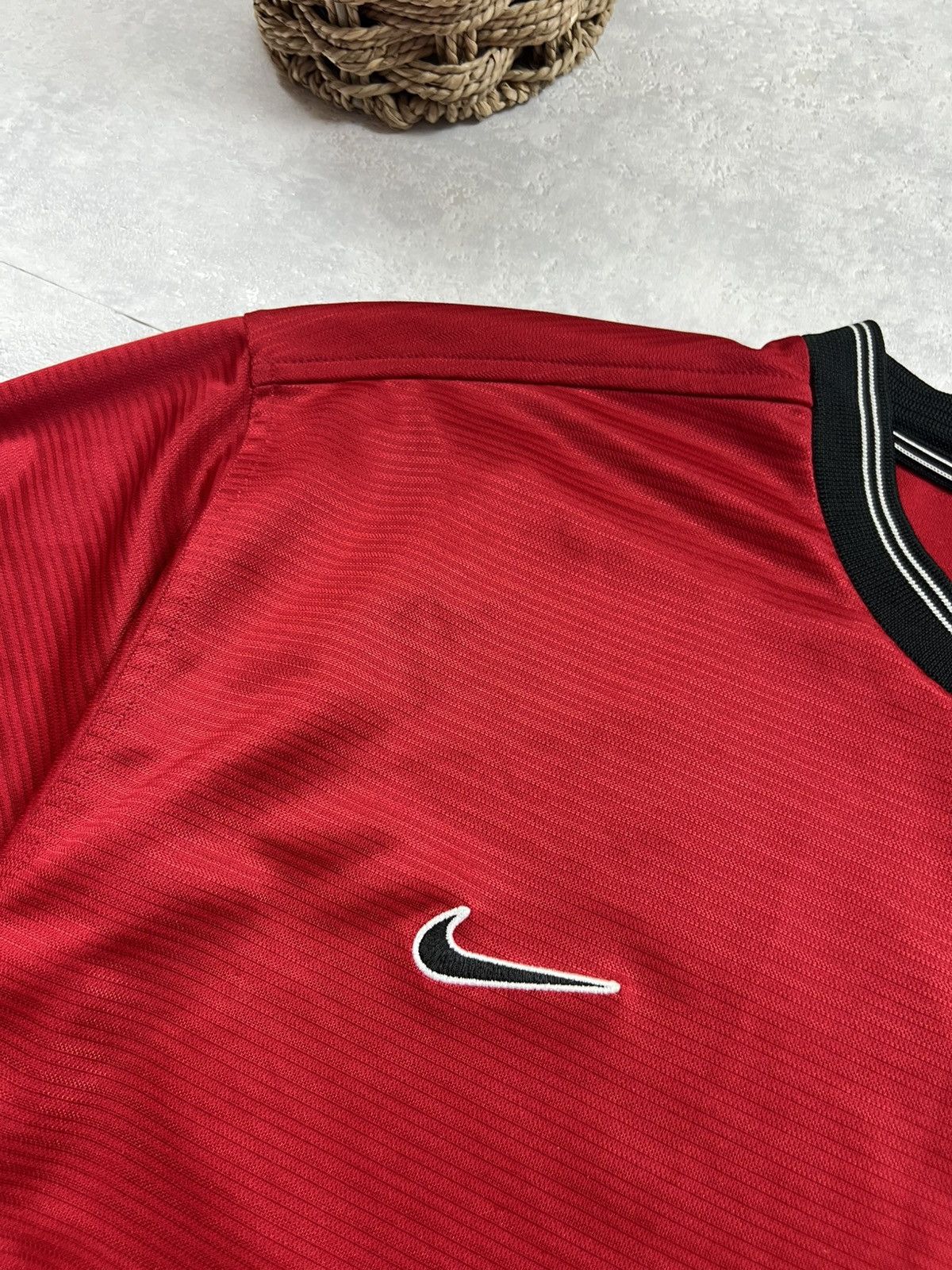 Nike 90s Nike Swoosh Vintage Y2K Soccer Longsleeve Retro Polo Tee Size US XL / EU 56 / 4 - 4 Thumbnail