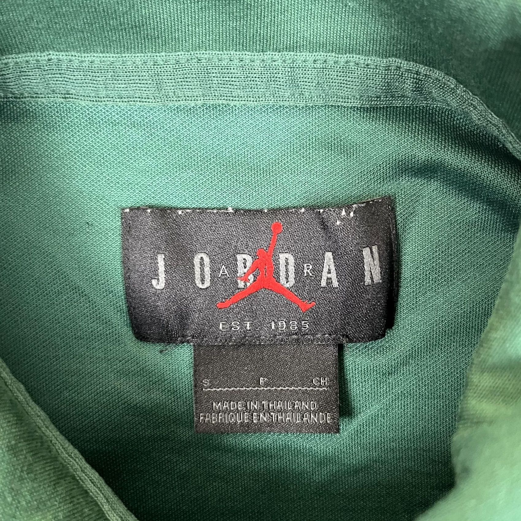 Jordan Brand Jordan Polo Shirt Small Green Dri-FIT Jumpman Logo Basketball Activewear Women's Size S / US 4 / IT 40 - 4 Thumbnail
