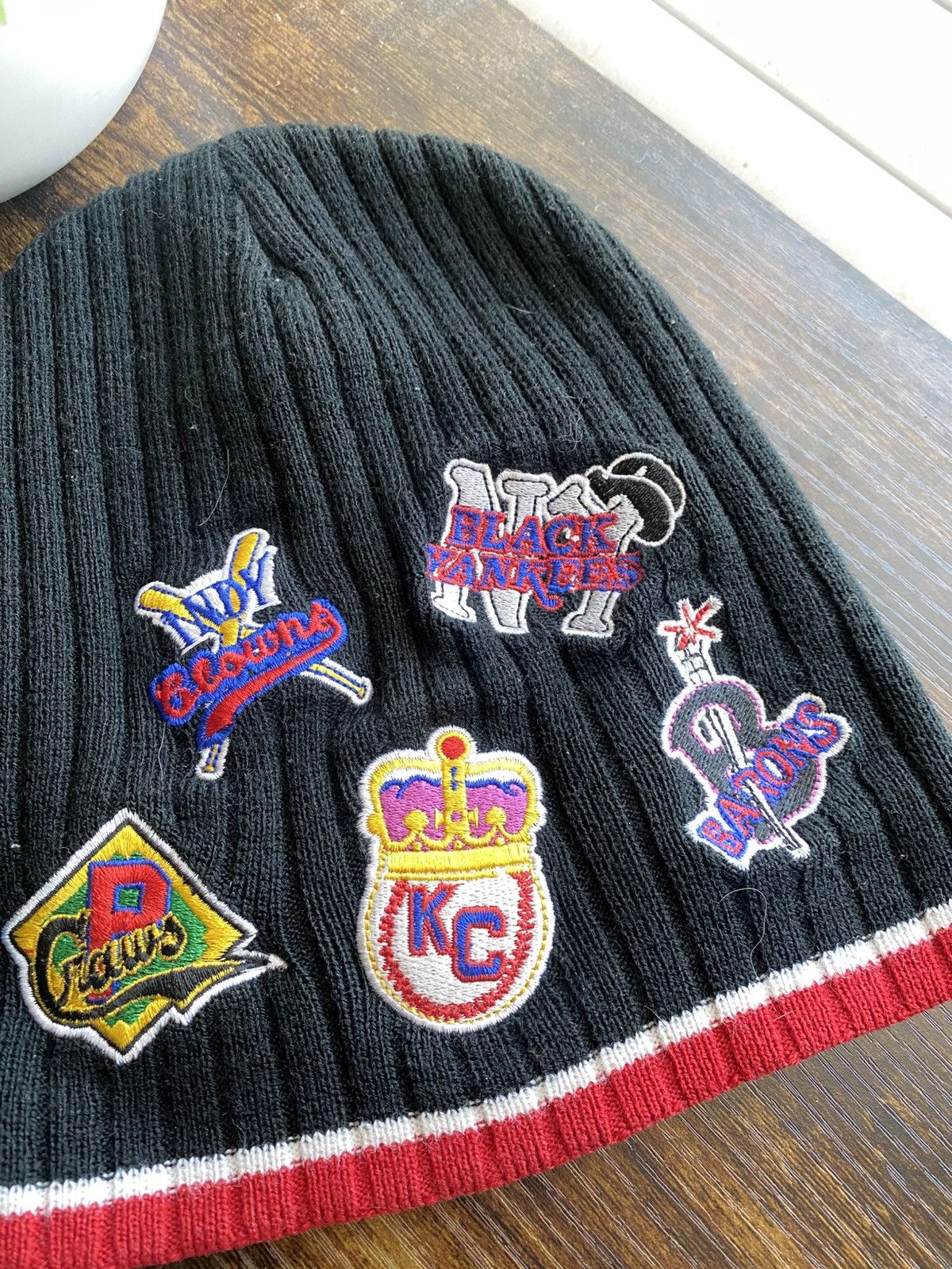 Vintage Vintage Negro League Baseball Multi Patch Beanie Size ONE SIZE - 4 Thumbnail