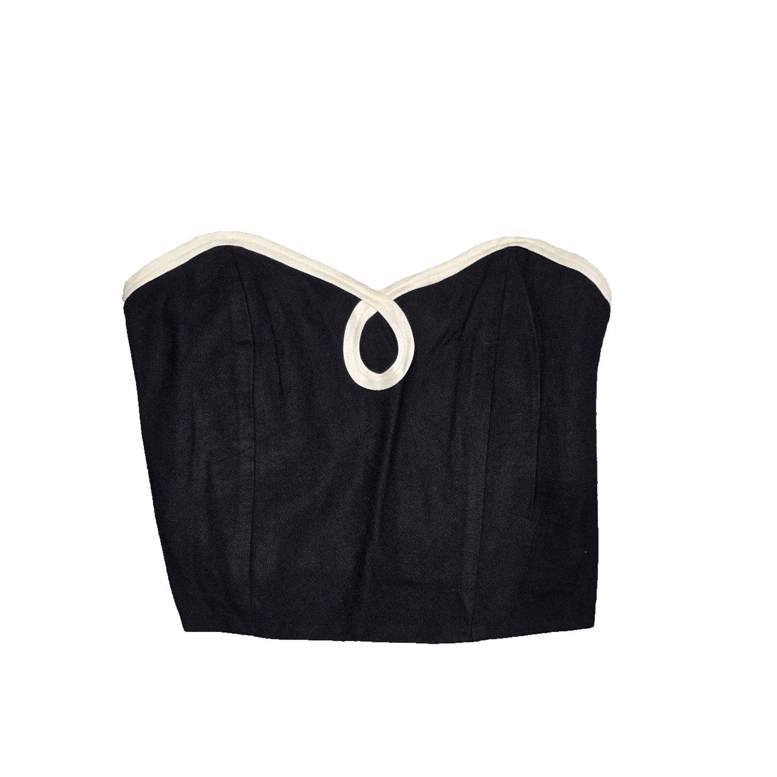 & Other Stories Women's t.edwards Bodycon Y2Kp Top black small A003338 Size S / US 4 / IT 40 - 1 Thumbnail